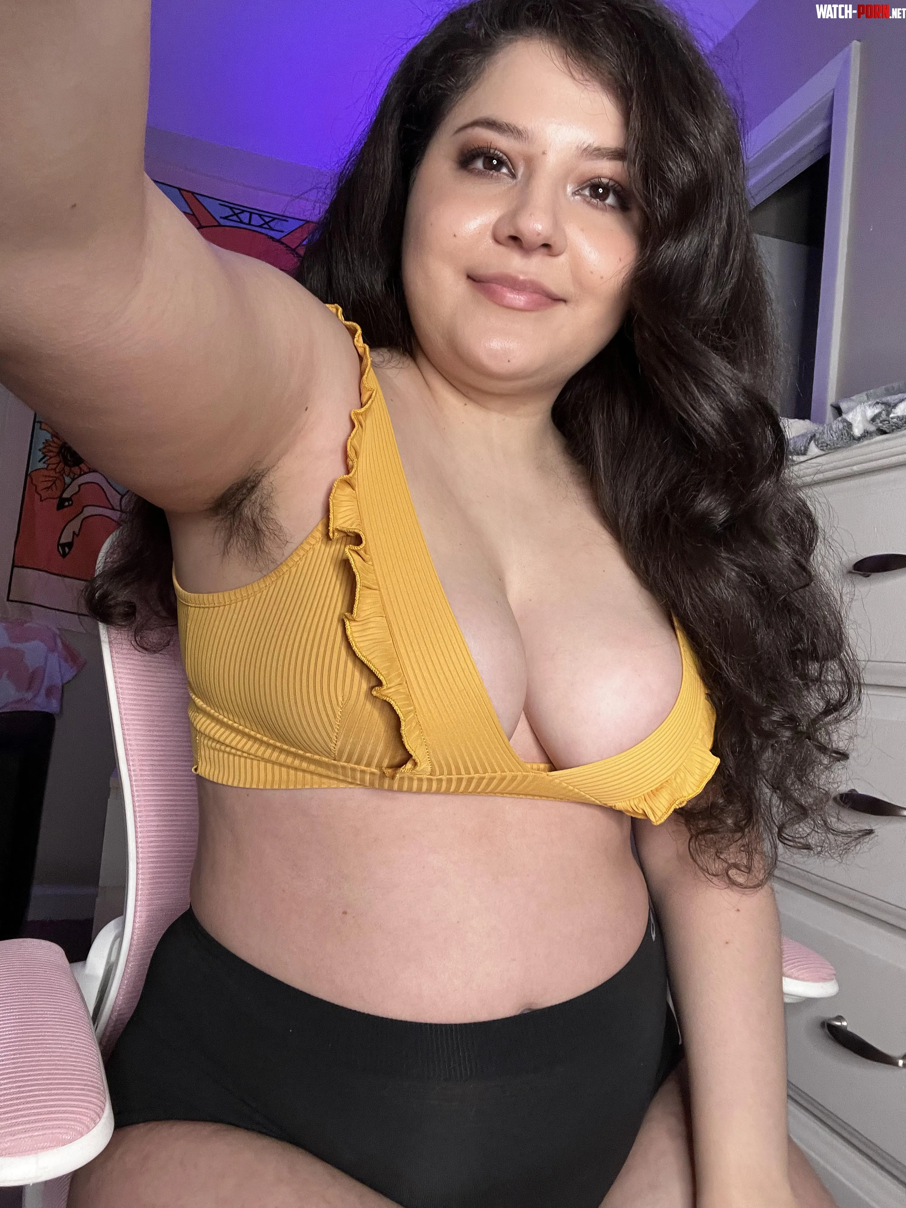 no point in shaving when i look better with fuzzy pits by TheAminaAlba