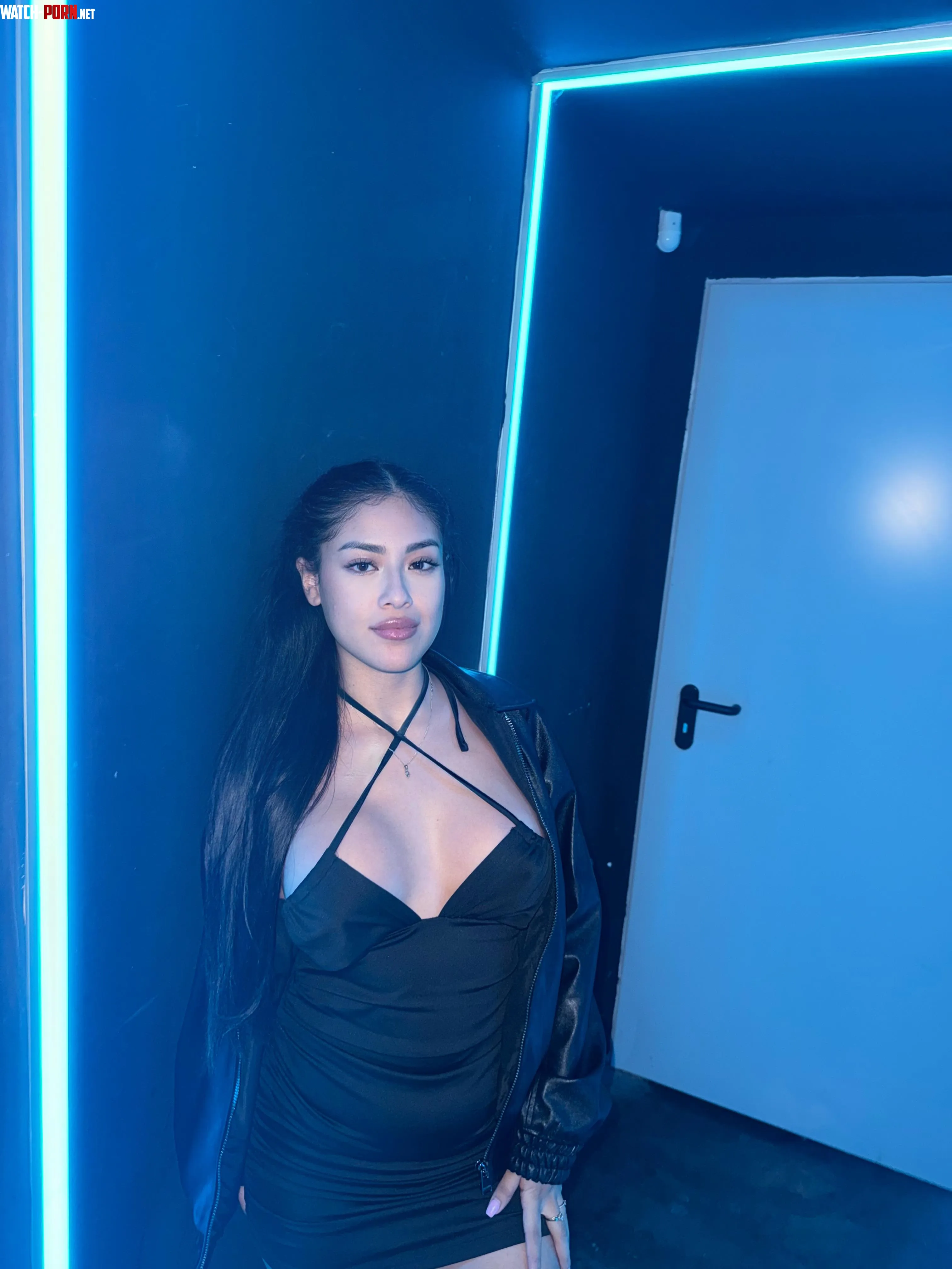 Tight dress, little jacket, off for a hot night at the club by Ticklish_and_Pickle