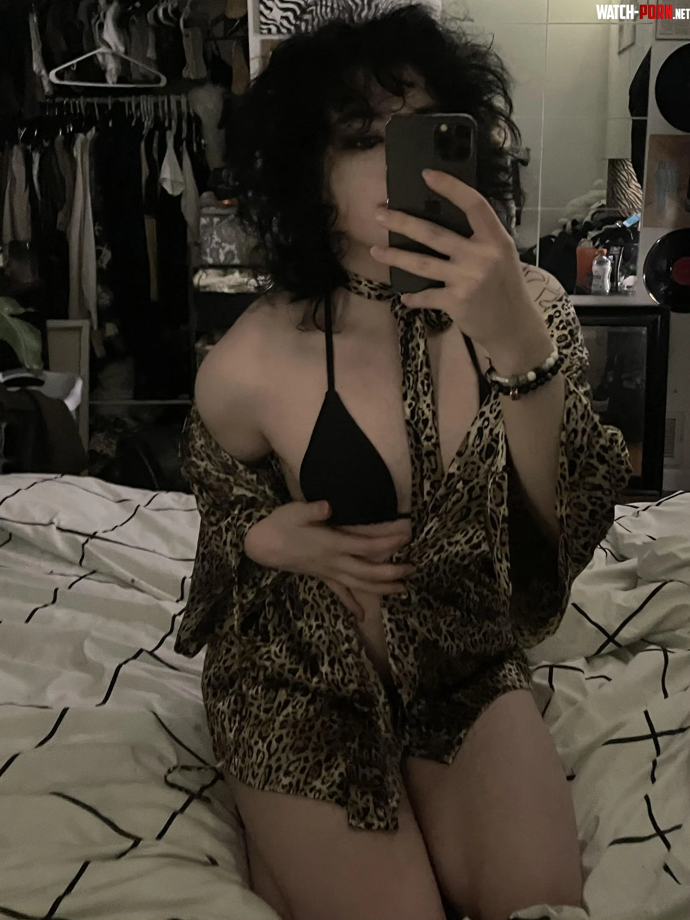 Black and animal print baby ;^ by BloodLow5494