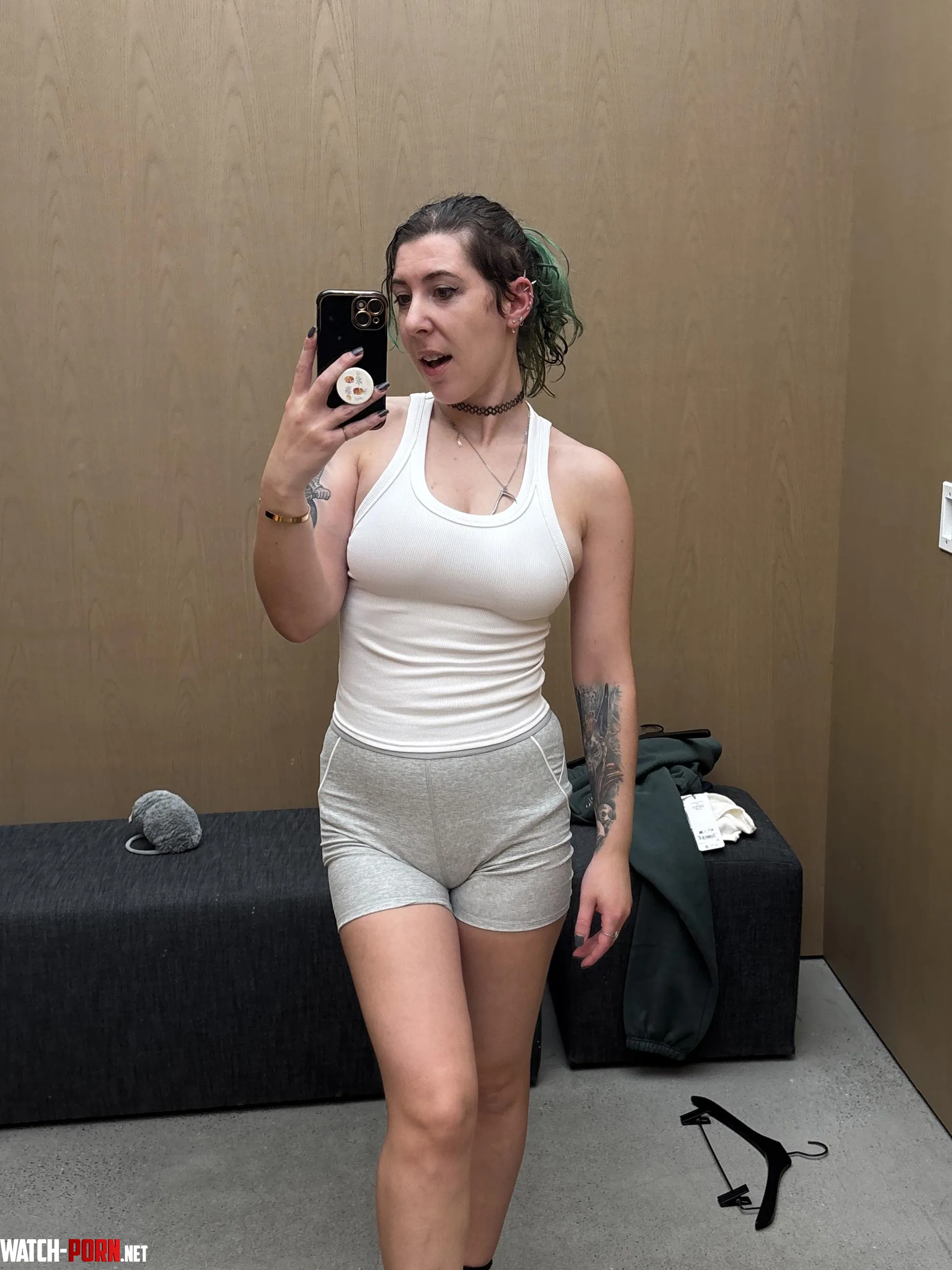 Fitting room selfie tease by sirenskiss3