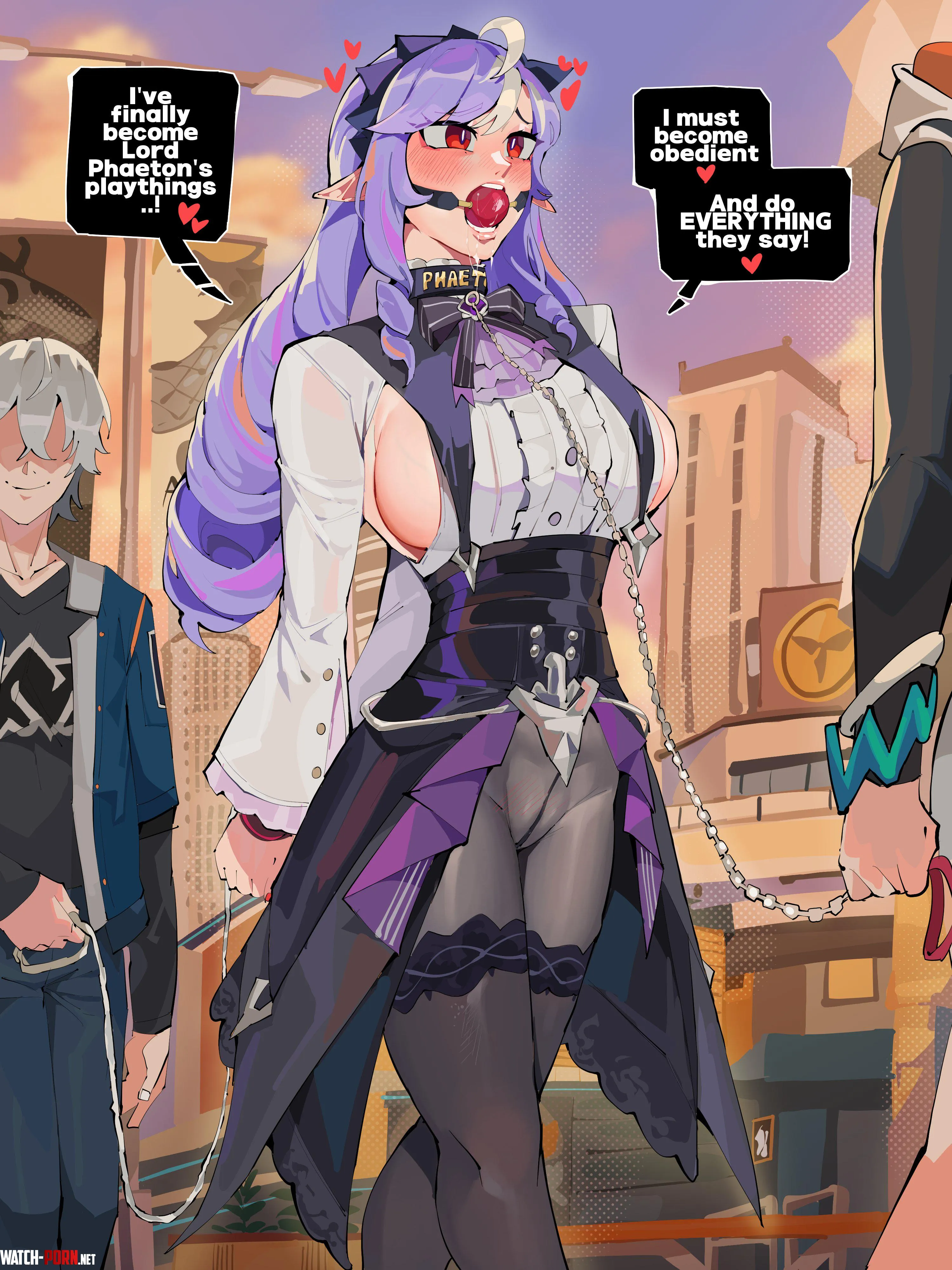 Taking their new pet out on a walk (diforland) by Da_Darius