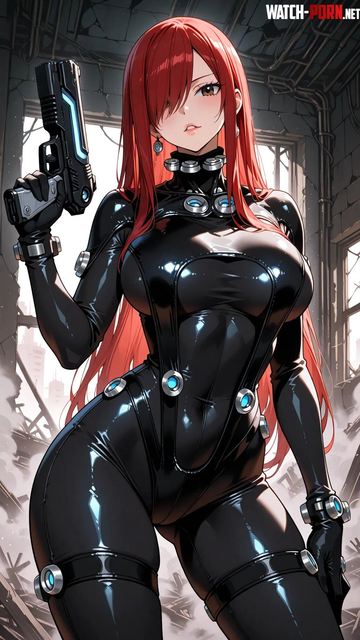 Gantz Erza [Fairy Tail] by WoolsonDaSheep