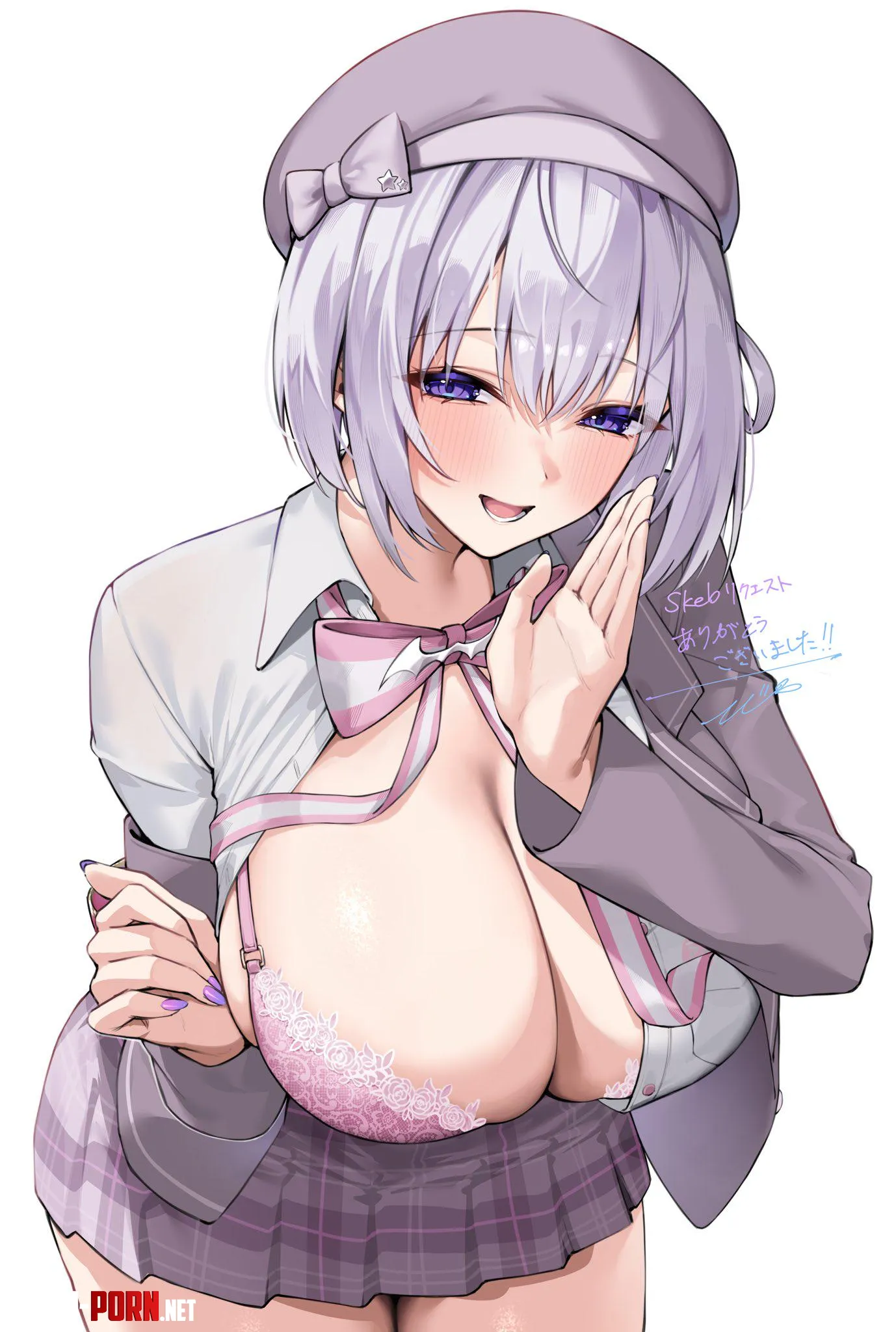 Showing only one boob by marxsander2016