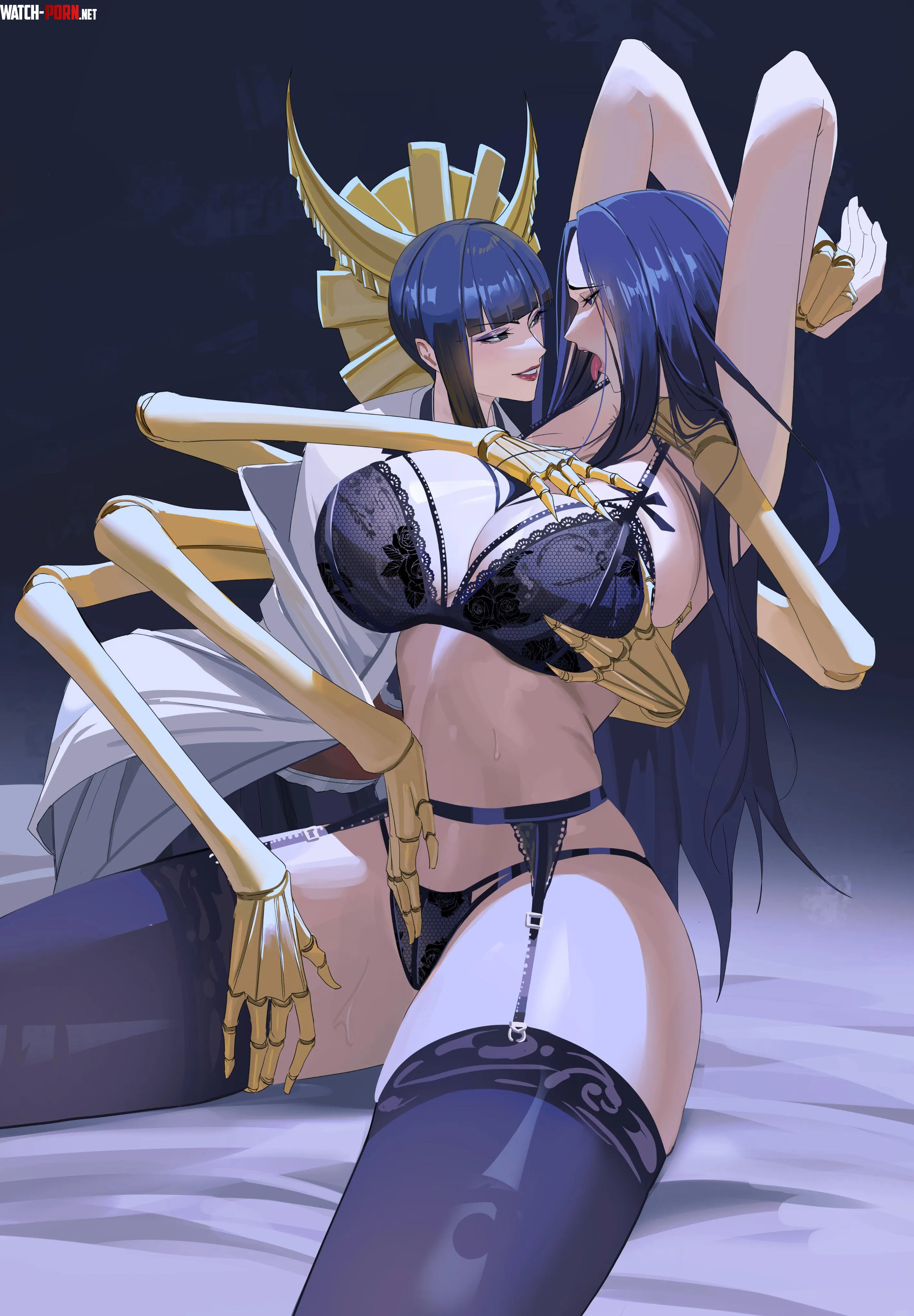 Senjumaru taming Unohana [Bleach] by Silent_Steak_9540