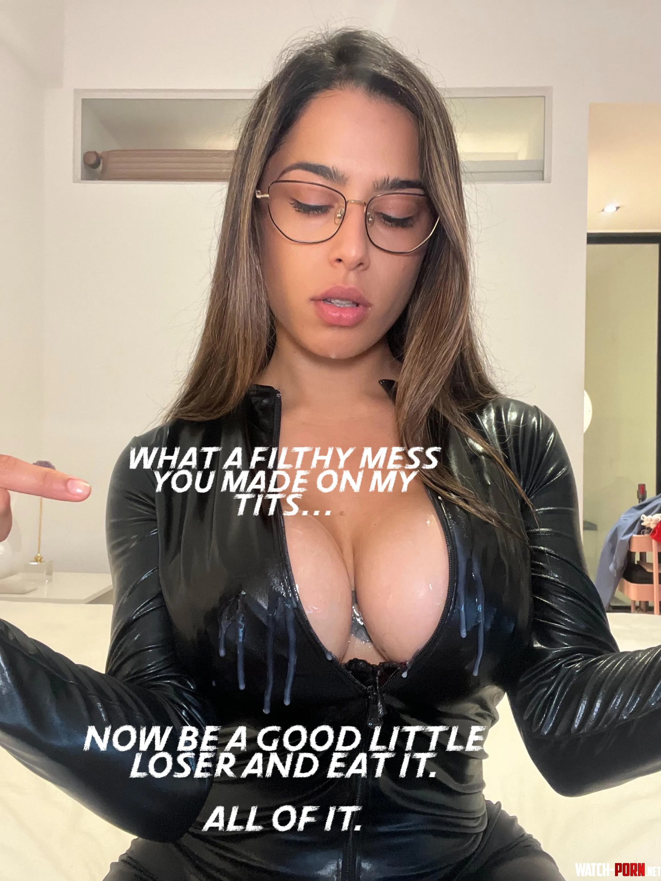 Now be a good little loser and eat it. All of it by Sensualsadist1111