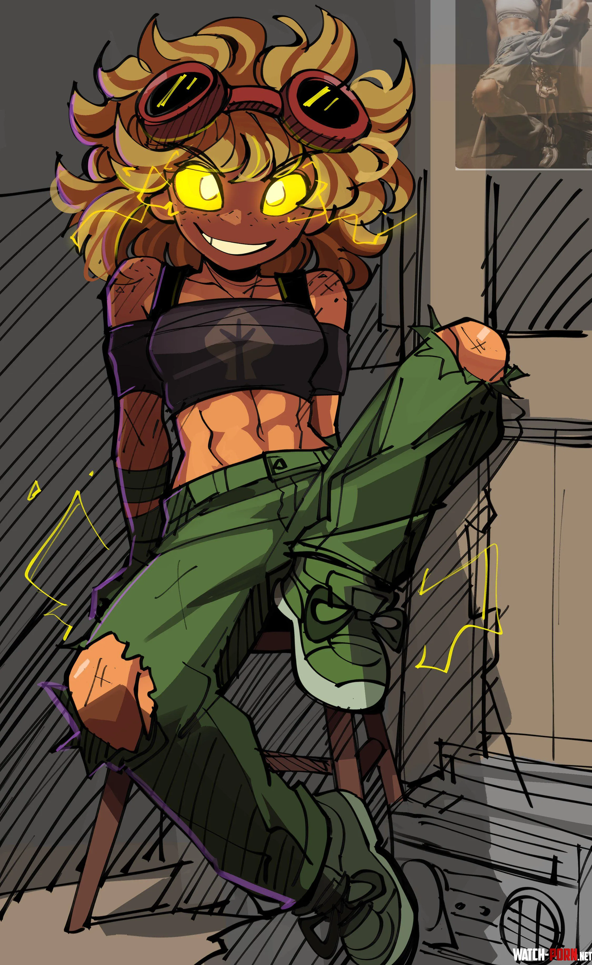 tomboy sun flower [@Peargor] by TheTMoneyMan