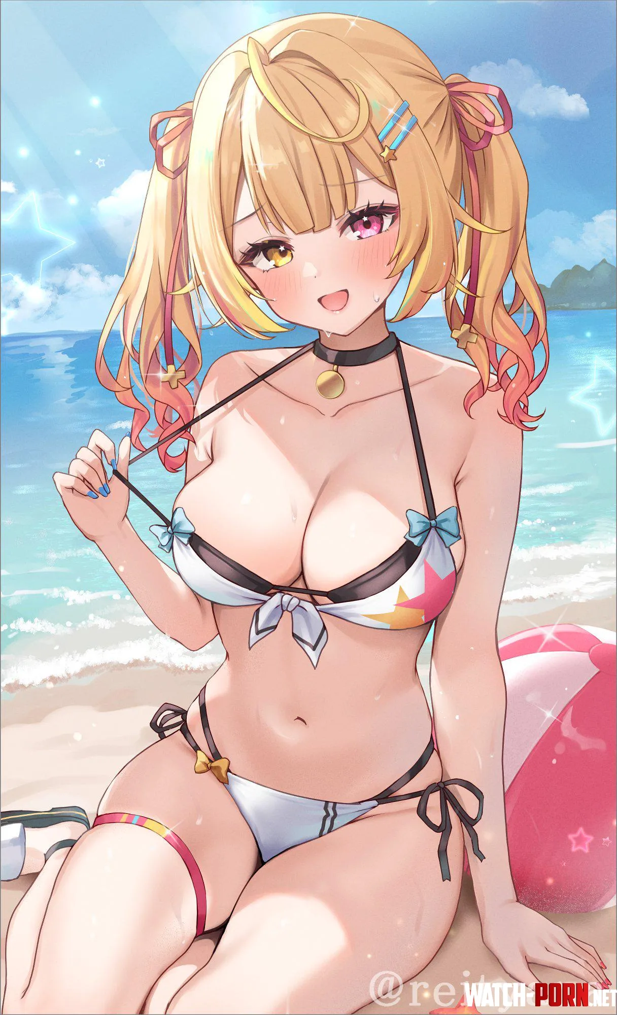 Swimsuit Hoshikawa Sara [Nijisanji] by Rivinane