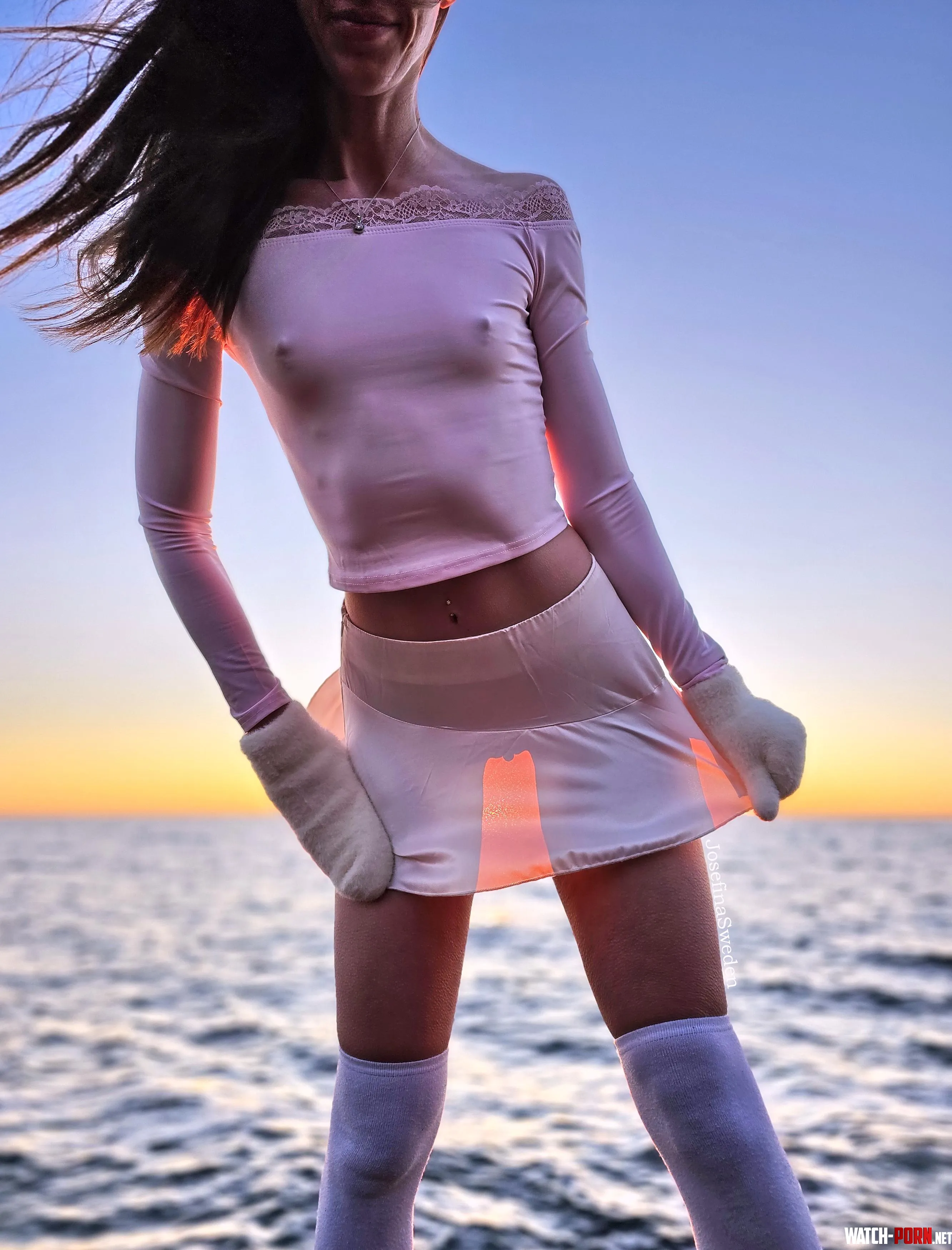 Enjoying the golden hour by the sea by Jos3finaSweden