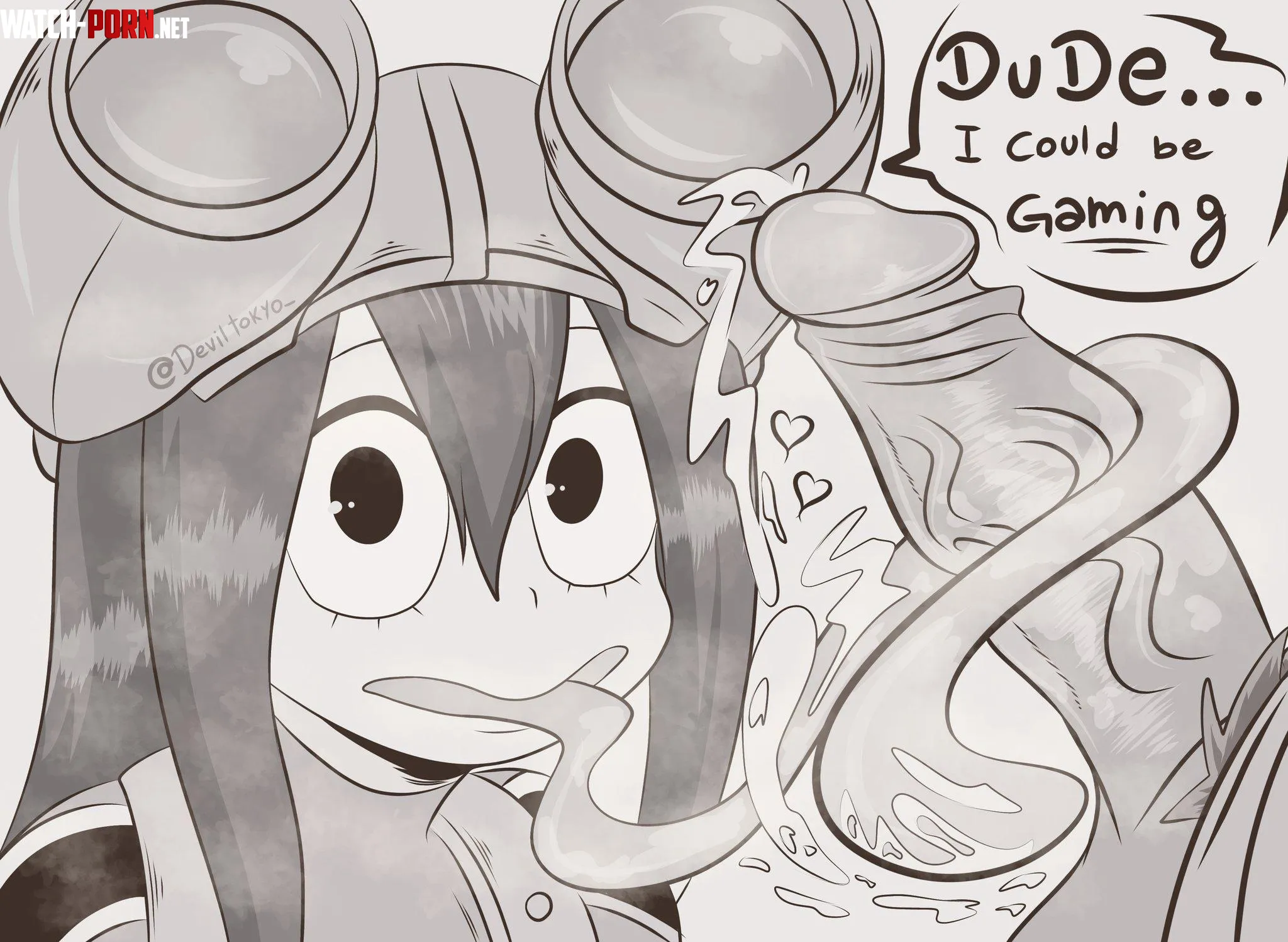 She could have been gaming, bro(DevilTokyo) by RisingSlabMonster