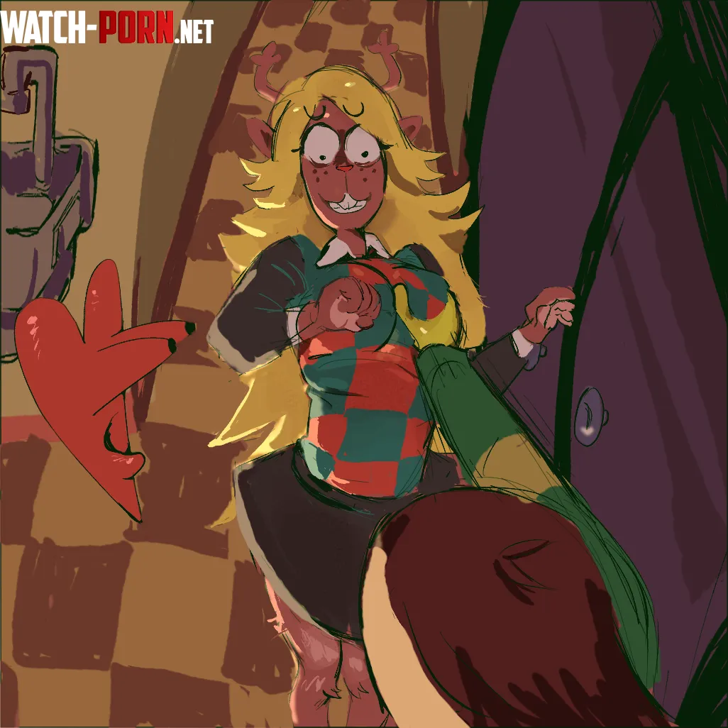 [Kris] grabs [Noelle's] snowglobe by HochseeJager