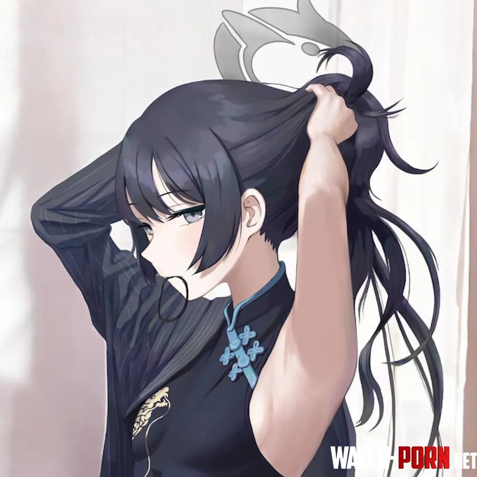 Kisaki tying hair [cosmos] by Corvareed