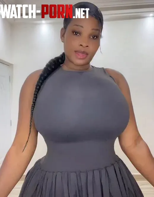 Black woman, gray dress by Desecr8or