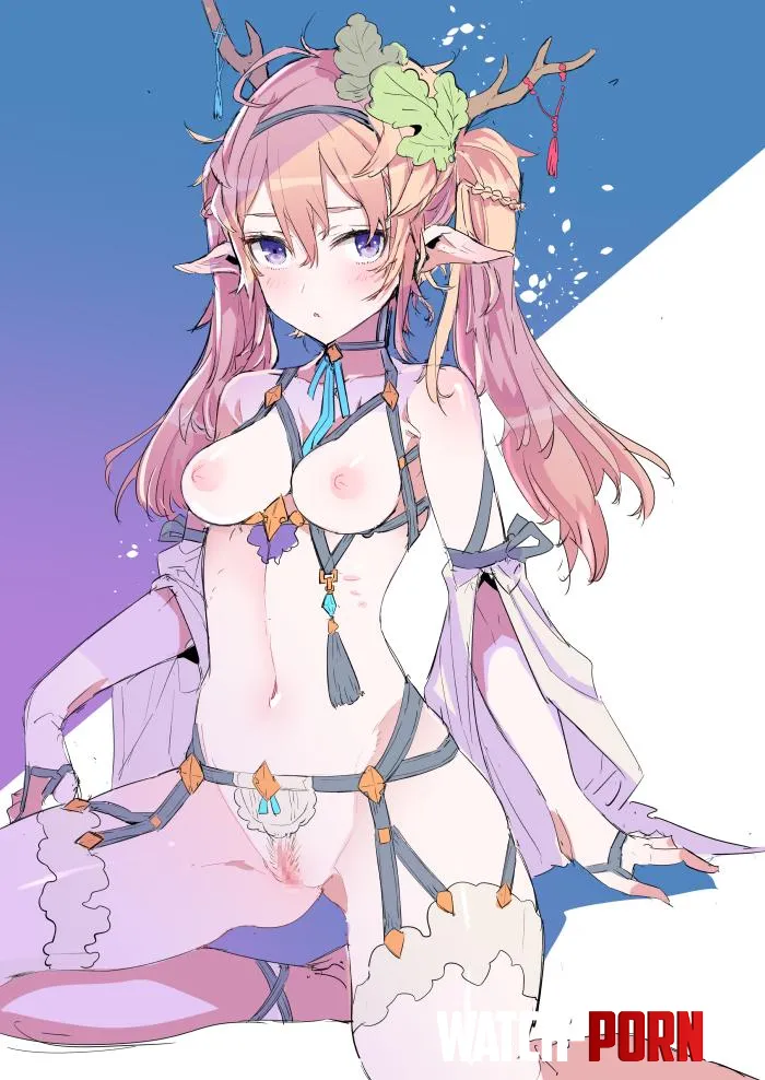 Pretty elf with a cute hair ornament by YumimiSwitch