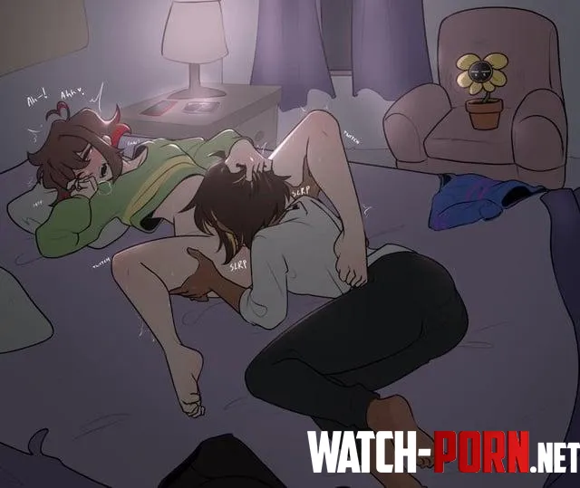 [Flowey] will watch from the chair. [Chara] [Frisk] by Flowey_the_FlowerUT