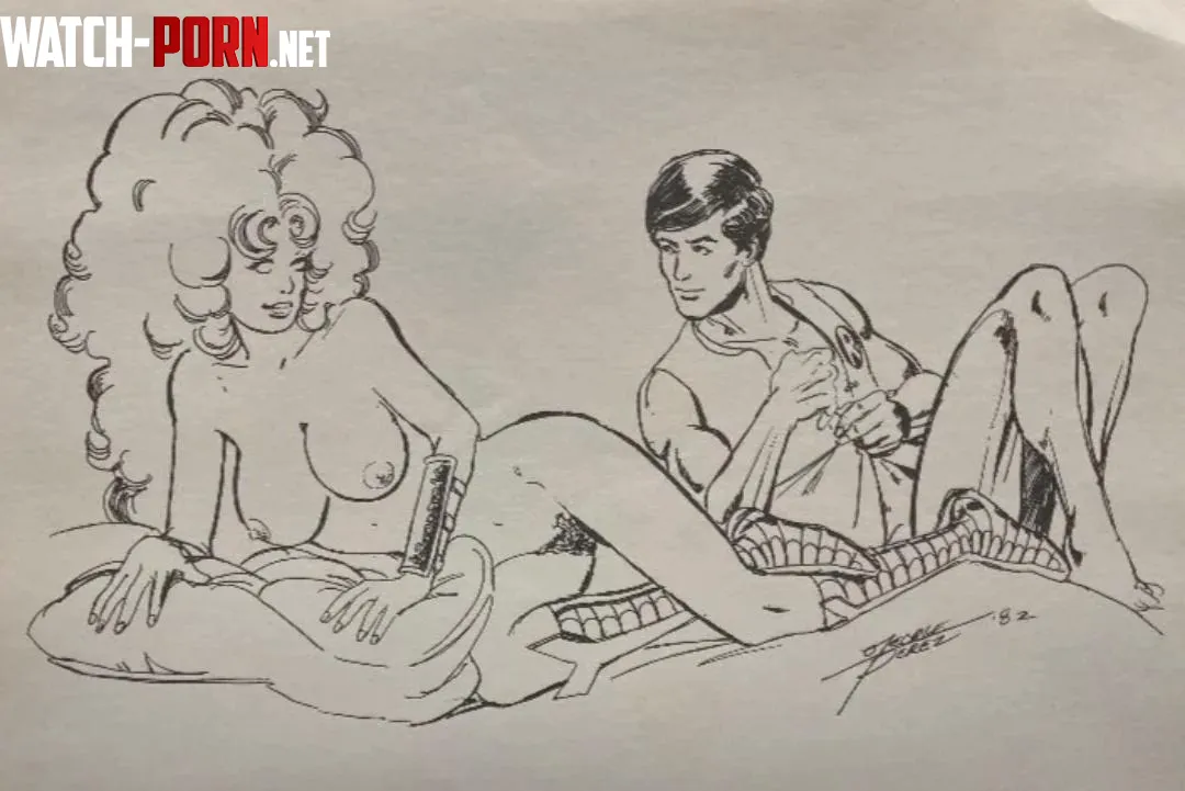 Semi-canon art of Koriand'r and Dick (by George Perez) by Gallantpride