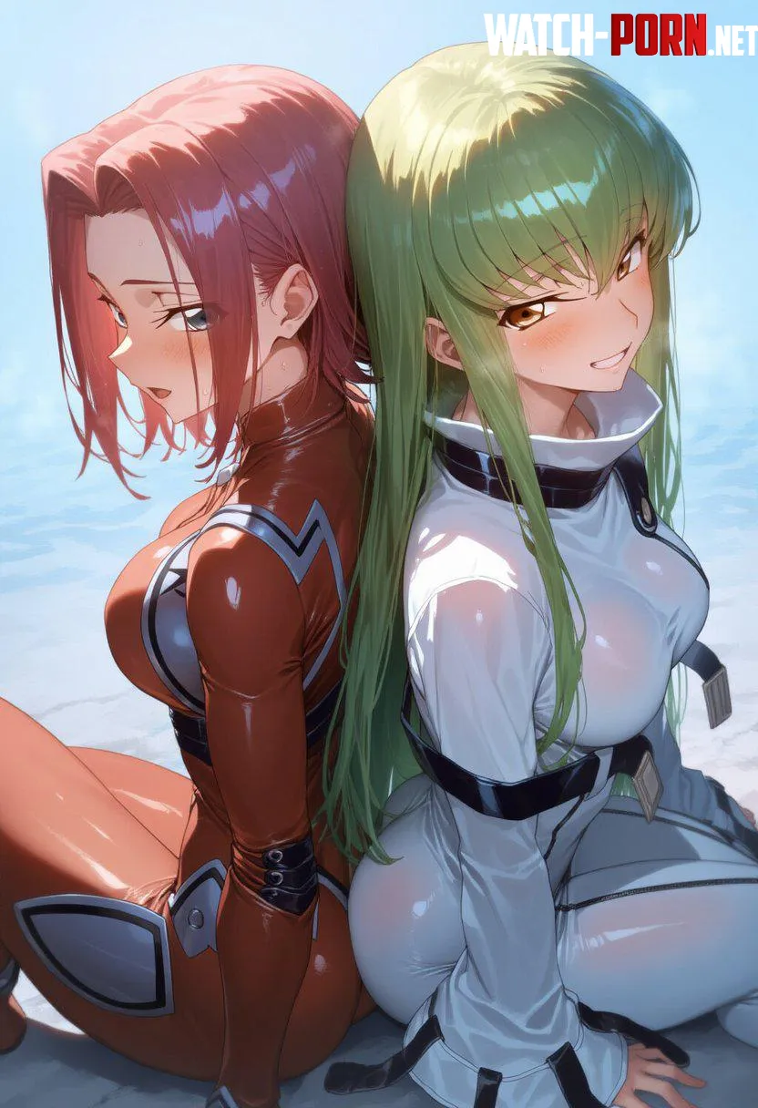 Kallen Kozuki & CC [Code Geass] by WoolsonDaSheep