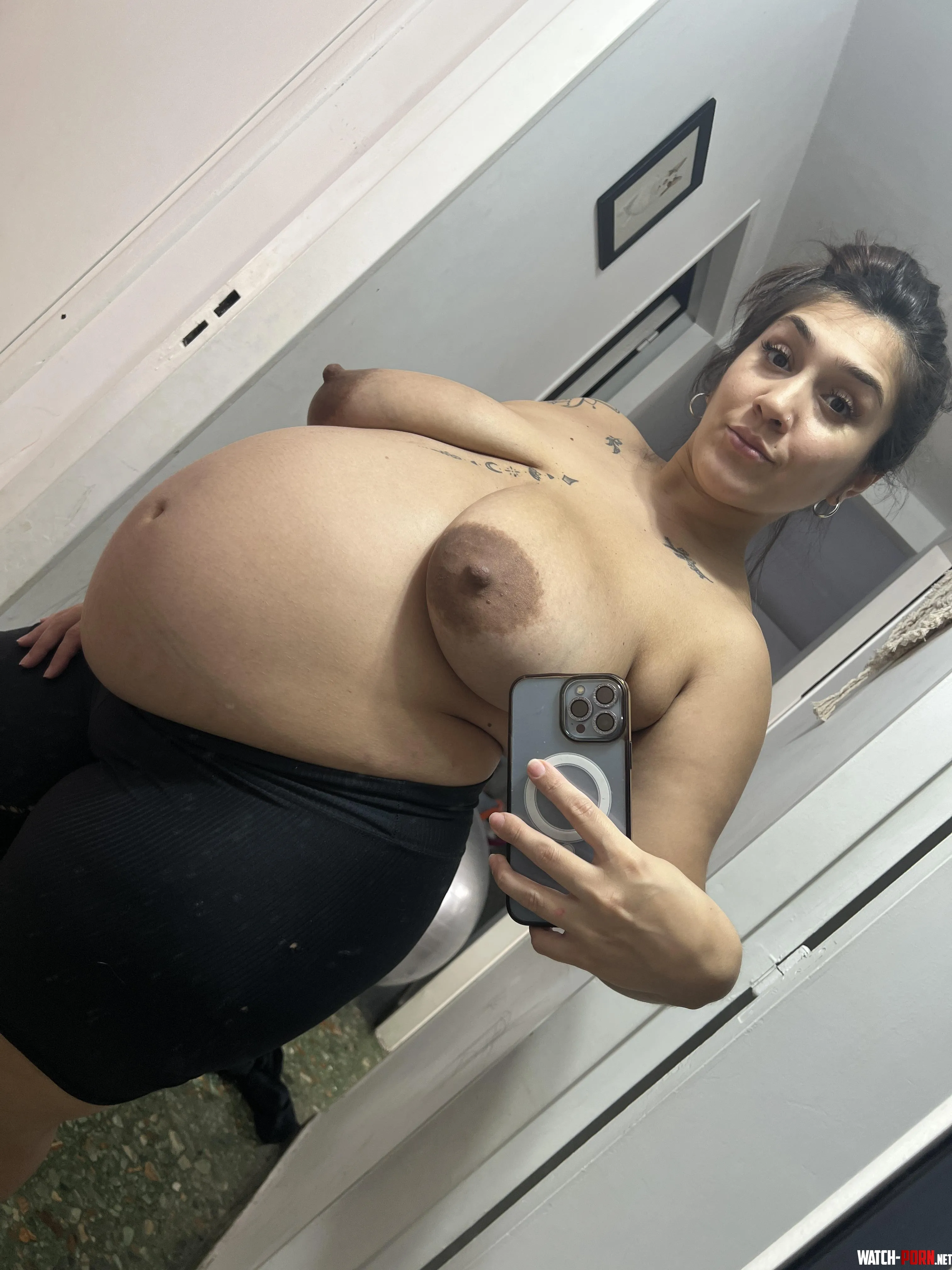 I don't even fit in my own mirror anymore. by Mommyvipp