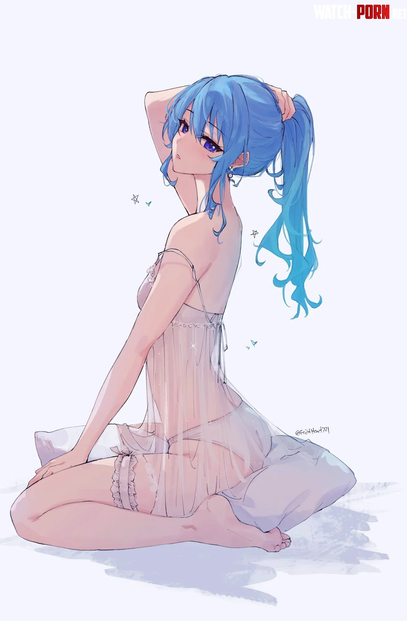 Ponytail Suisei [Hololive] by marxsander2016