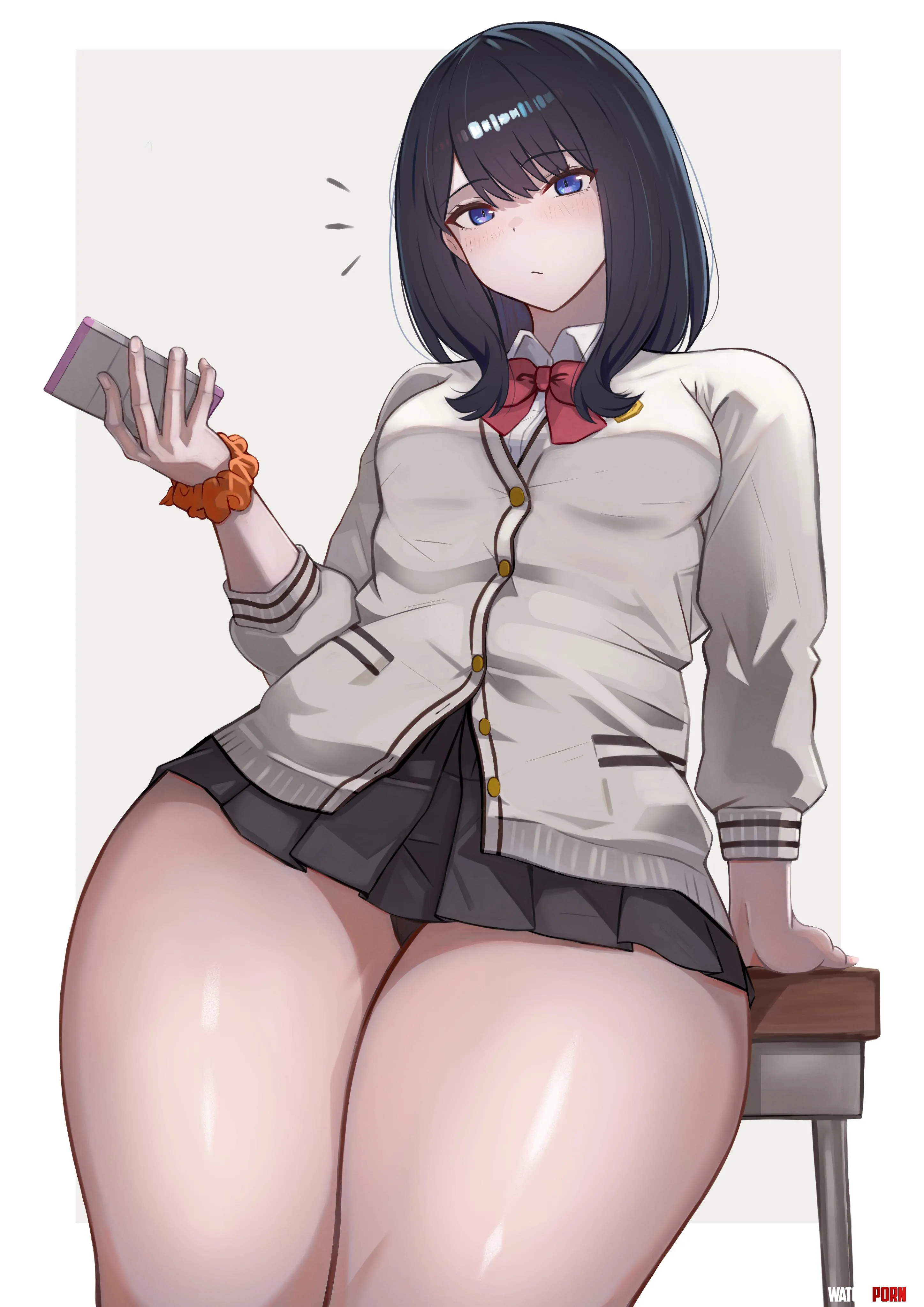 Rikka Takarada with a phone in her hand [SSSS.GRIDMAN] by LafterMastr