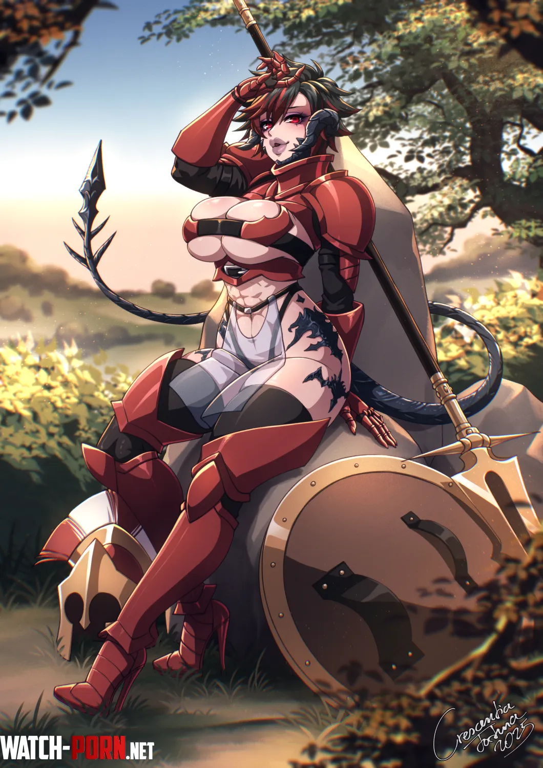 [OC] Mischa Brokennose - for IronQuill - (Crescentia Fortuna) by Crescentia-Fortuna