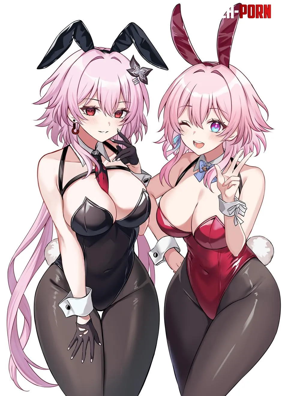 Bunny Evernight & March 7th [Honkai Star Rail] by WoolsonDaSheep