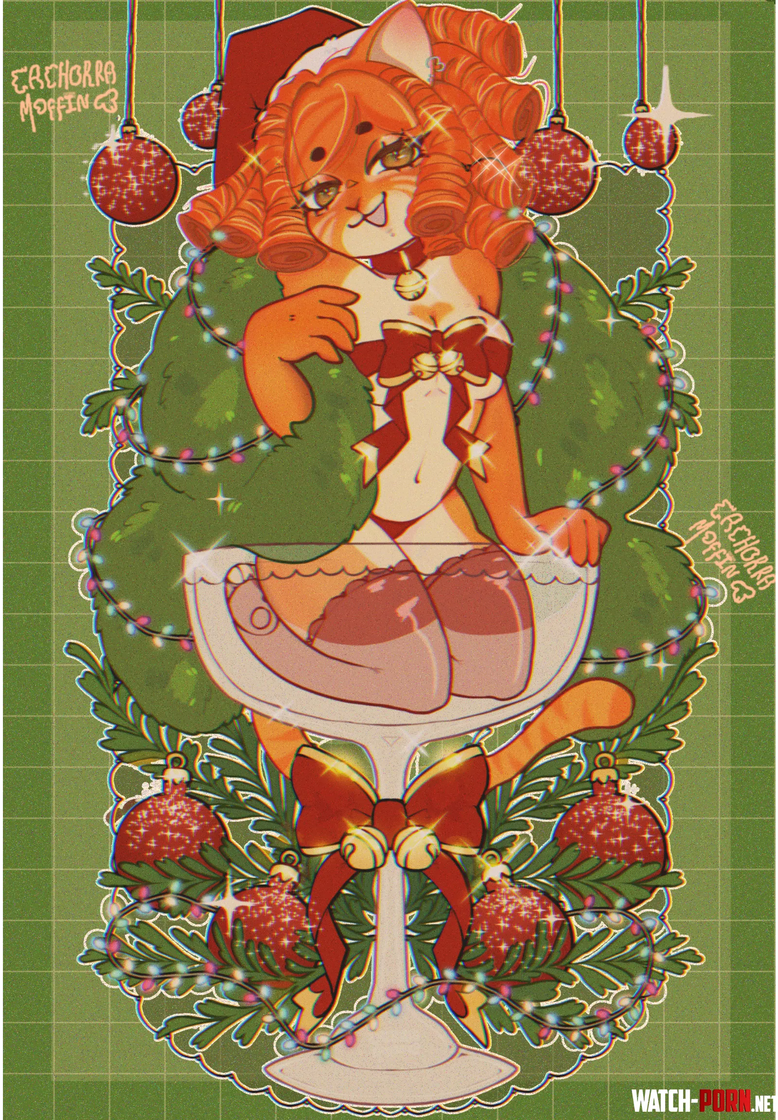 Christmas YCH [art by me, base made by mami bolilla] by Cachorra_Moffin