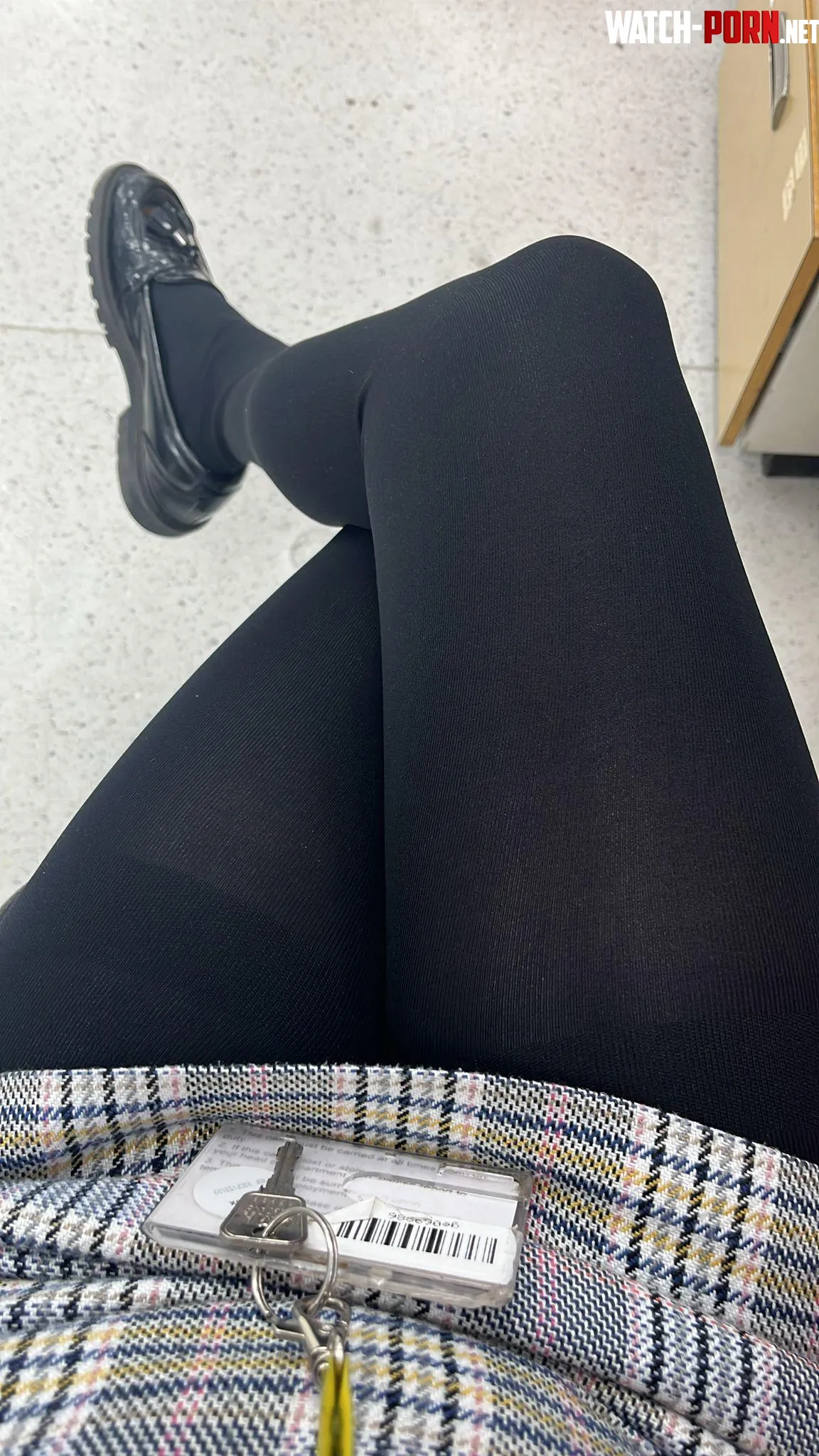 Busy in my pantyhose at work 😉 by pantyhose-addiction