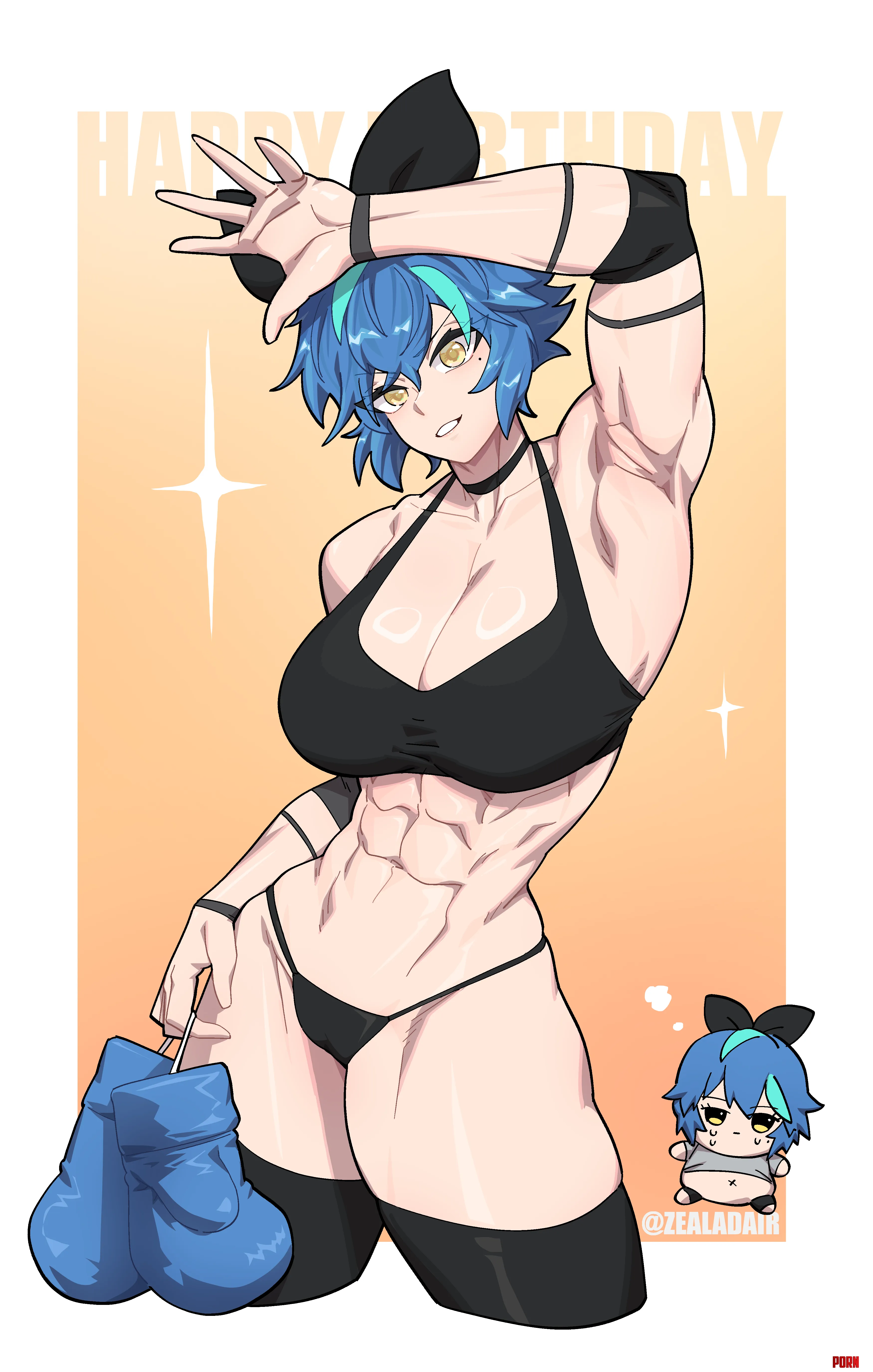 some blue-haired lady OC (zealadair) by TheRoySez