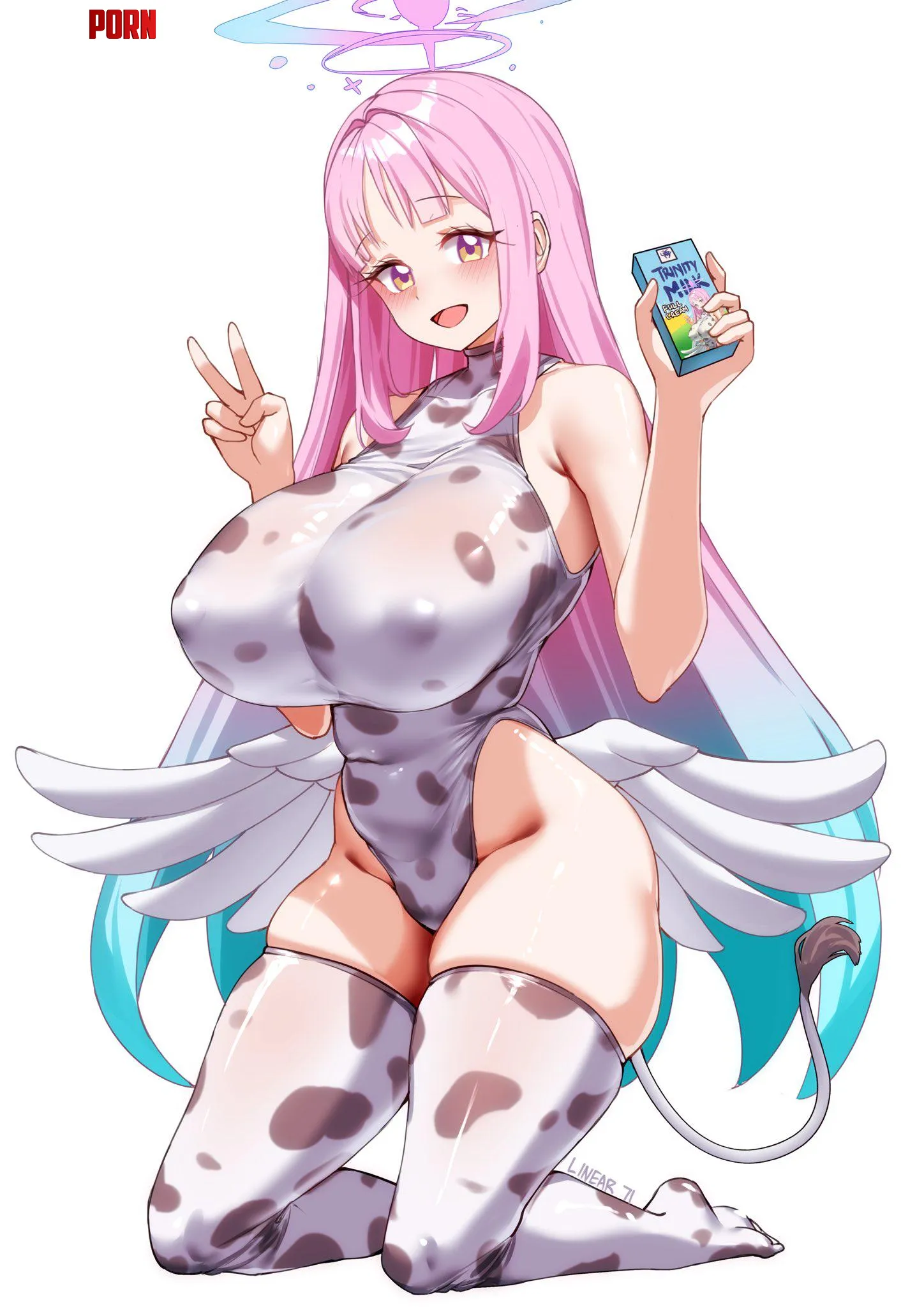 Cow Print Mika Misono [Blue Archive] by WoolsonDaSheep