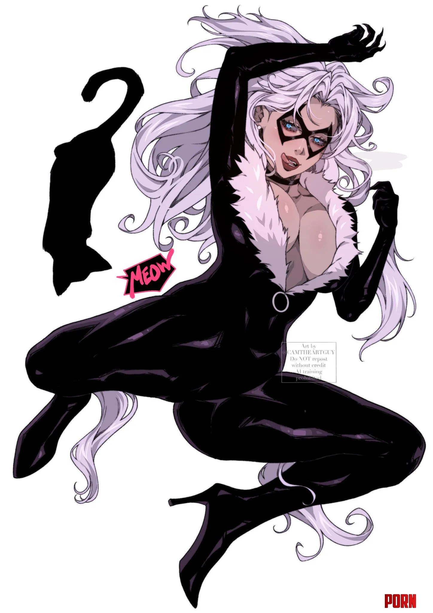 Black Cat Posing (camtheartguy) [Marvel] by Cortxna