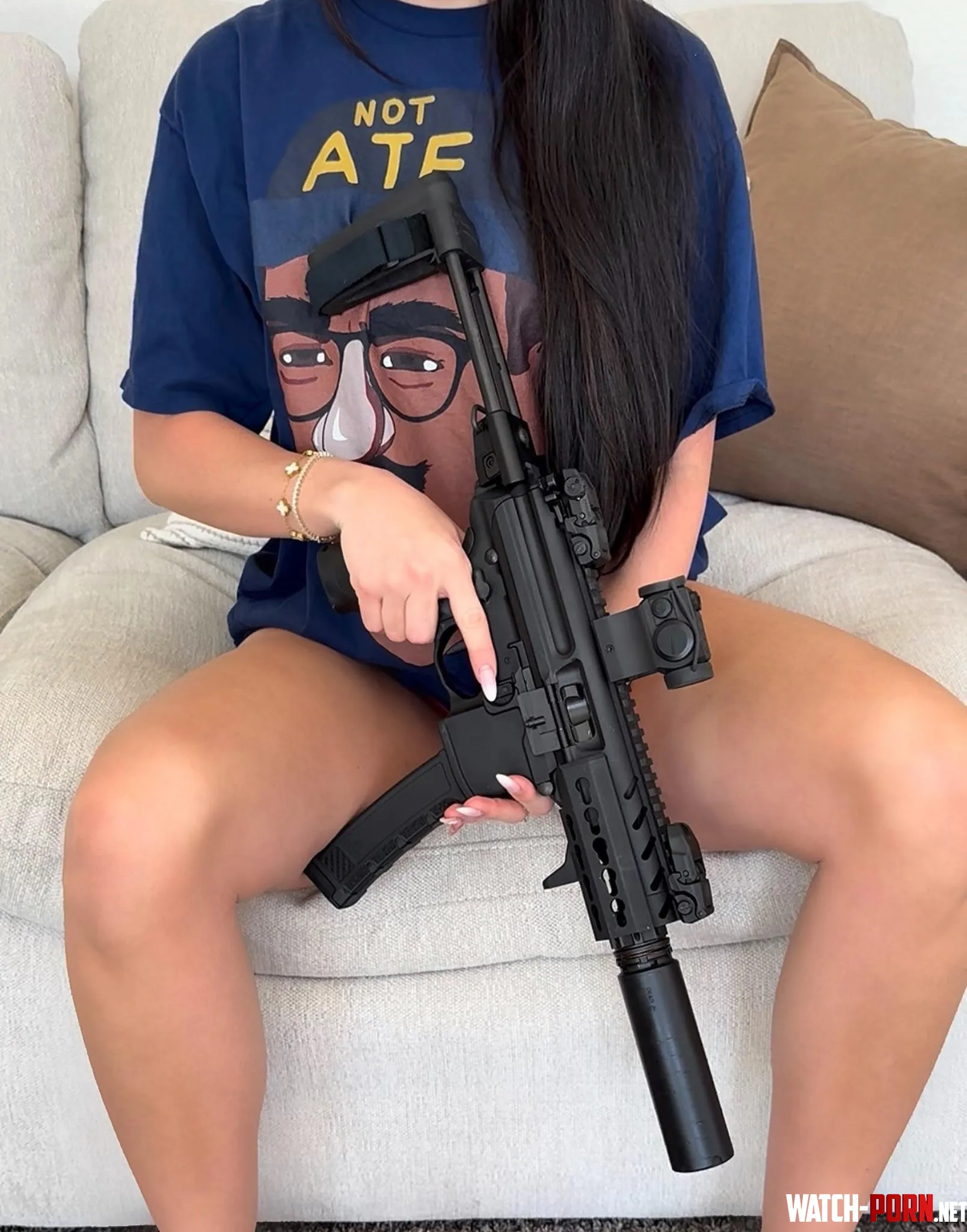 Anyone else constantly walk around the house playing with their guns? 😅 by TXwildthing99