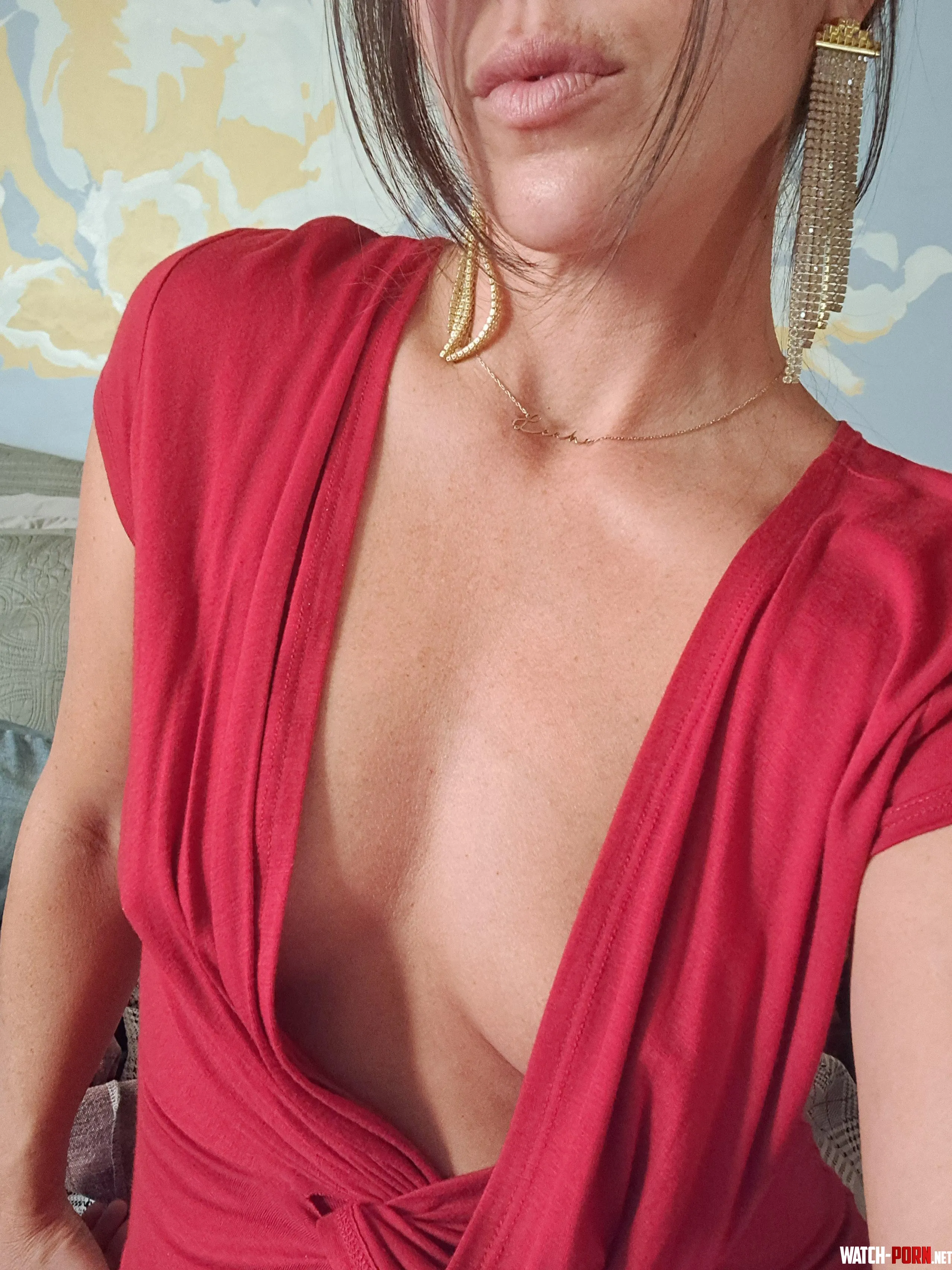 Braless at the holiday party by leahdavisonme