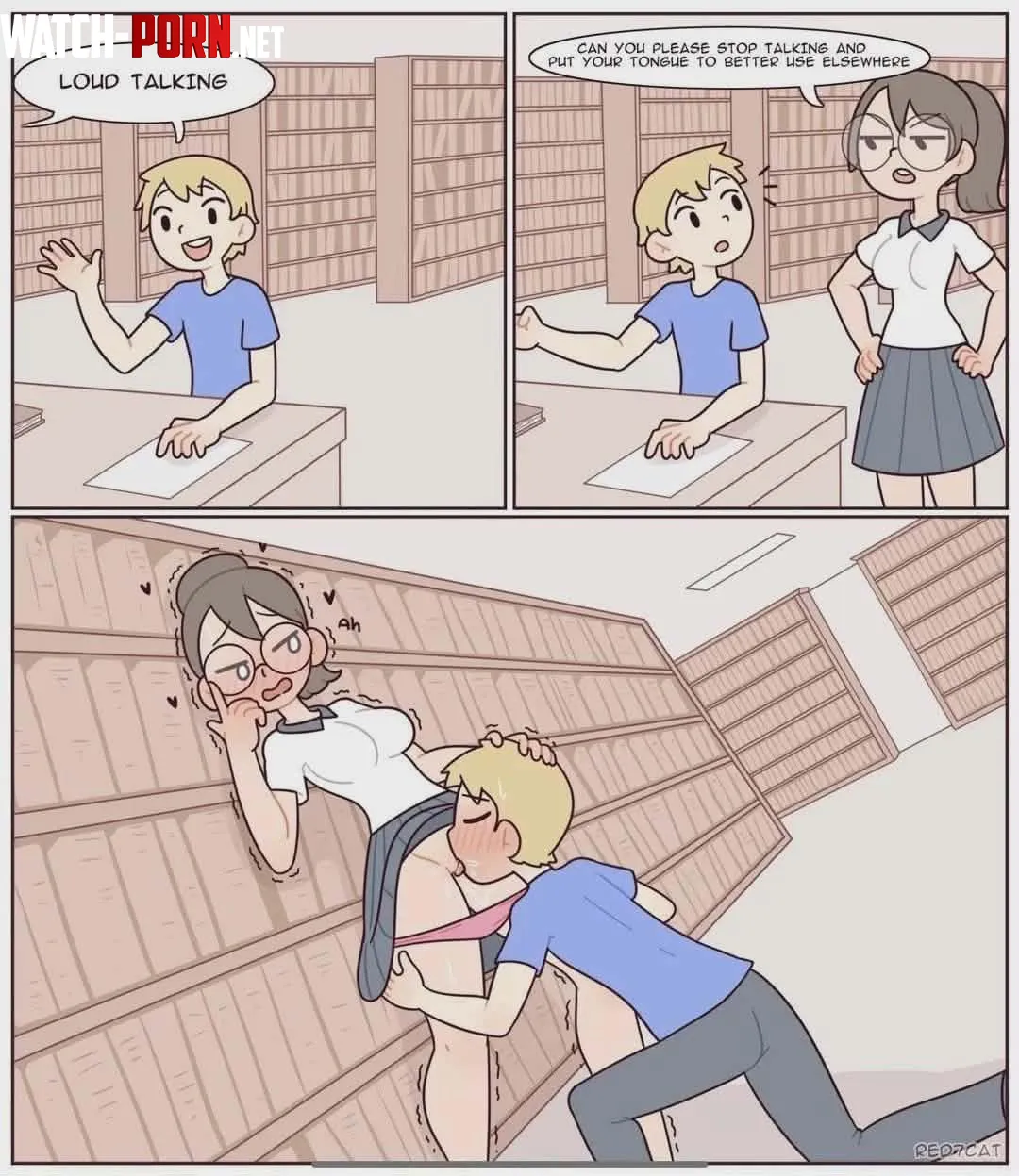 Quiet in the library by Somanycookies1