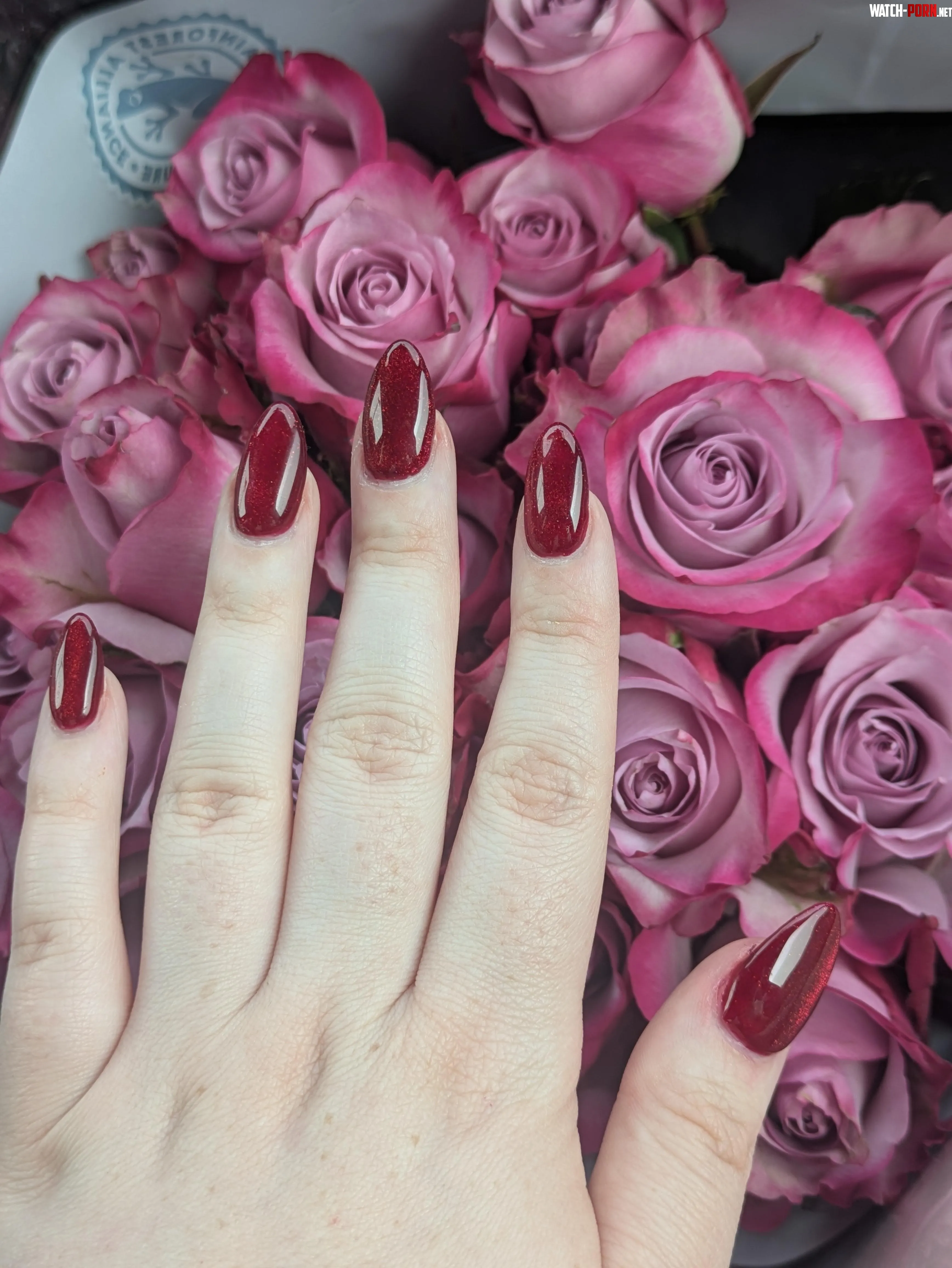 Rosy Bouquet Nails by ToyFetish