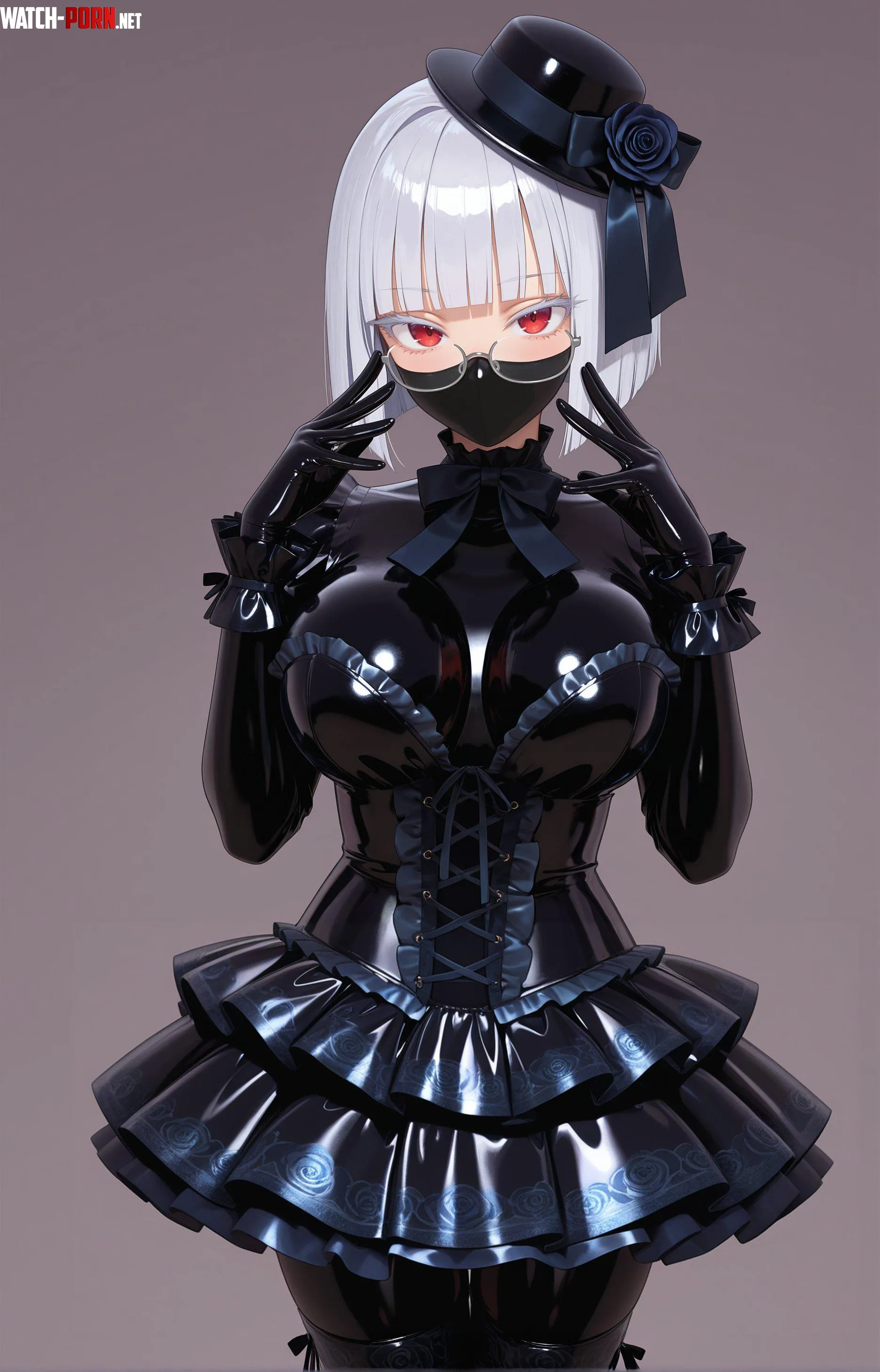 Frilly Latex Outfit by WoolsonDaSheep