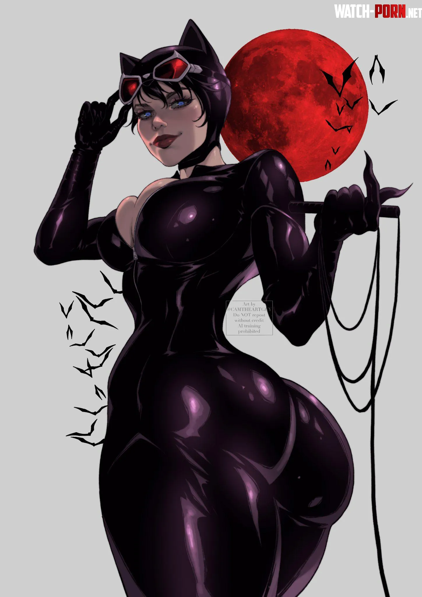 Thiccc Sexy Catwoman (camtheartguy) [DC] by Cortxna