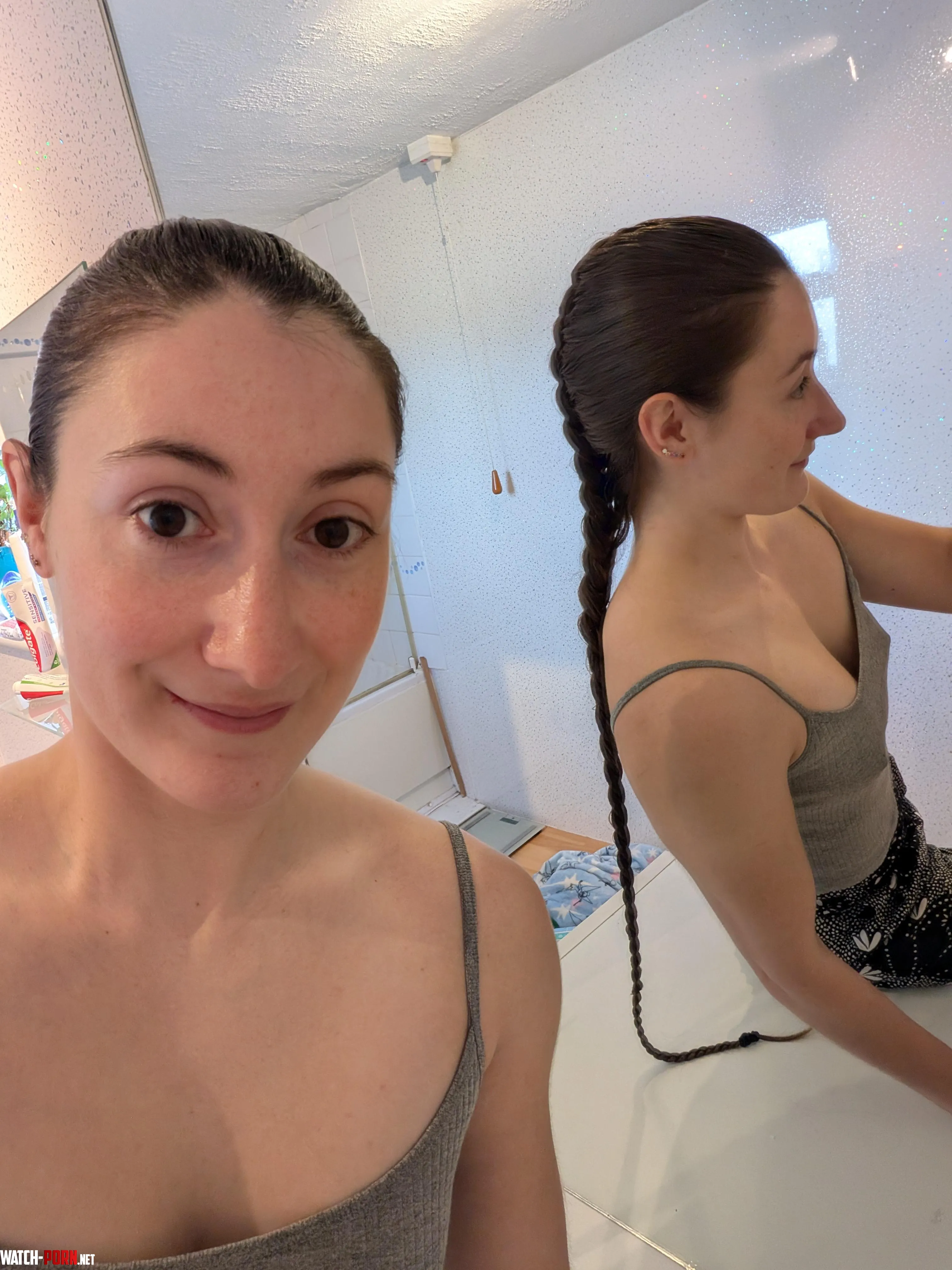 Mirror selfie to show off the braid length properly by SirenSasha_336