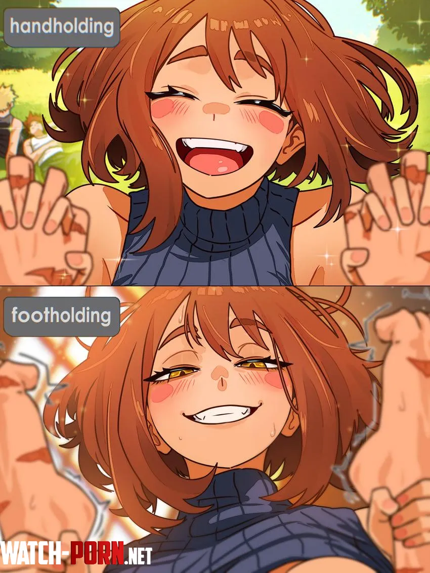 Holding hands vs Holding your ankles as she dominates by Somanycookies1