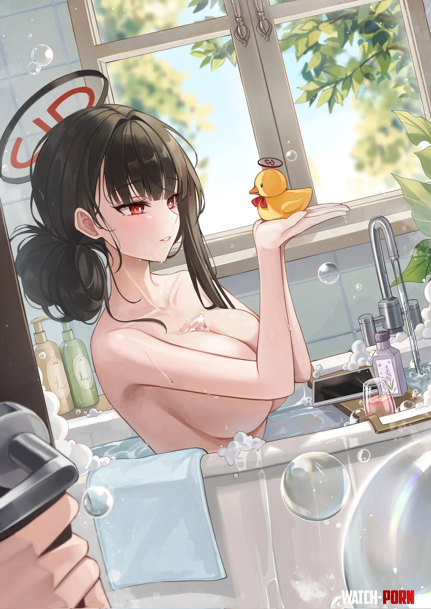 Rio loves bathing with a rubber duck by marxsander2016