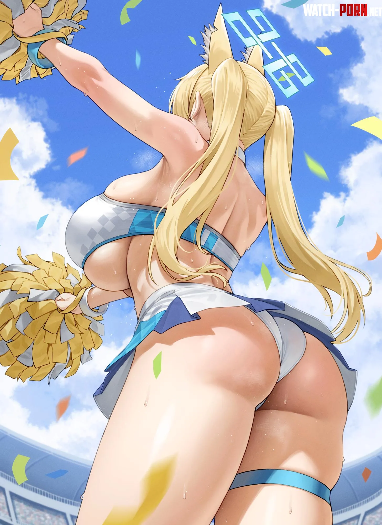 Cheerleader Kanna [Blue Archive] by xSaviour_N