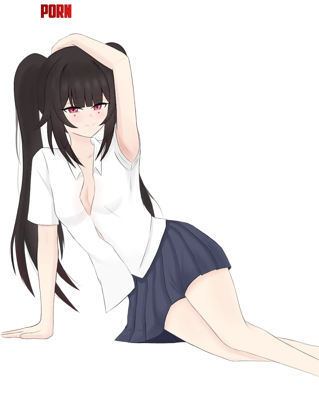 I drew Sparkle teasing me with her pits by gunchakid