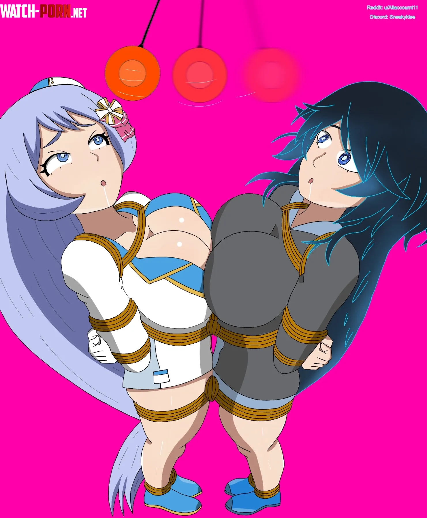 Nejire and Nene(OC) captured and hypnotized~ (u/AltAccoumt11) by ThatOneGuy183737