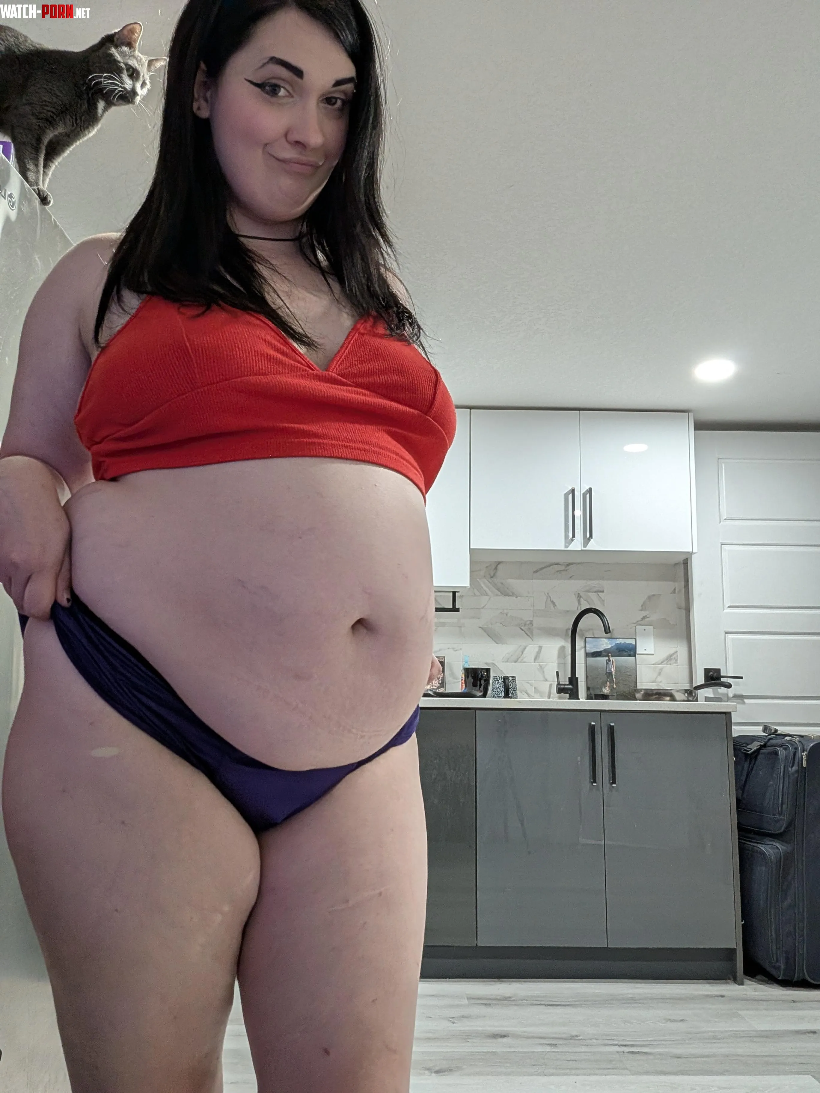 Stuffed myself all the way to 260 pounds by katereenas