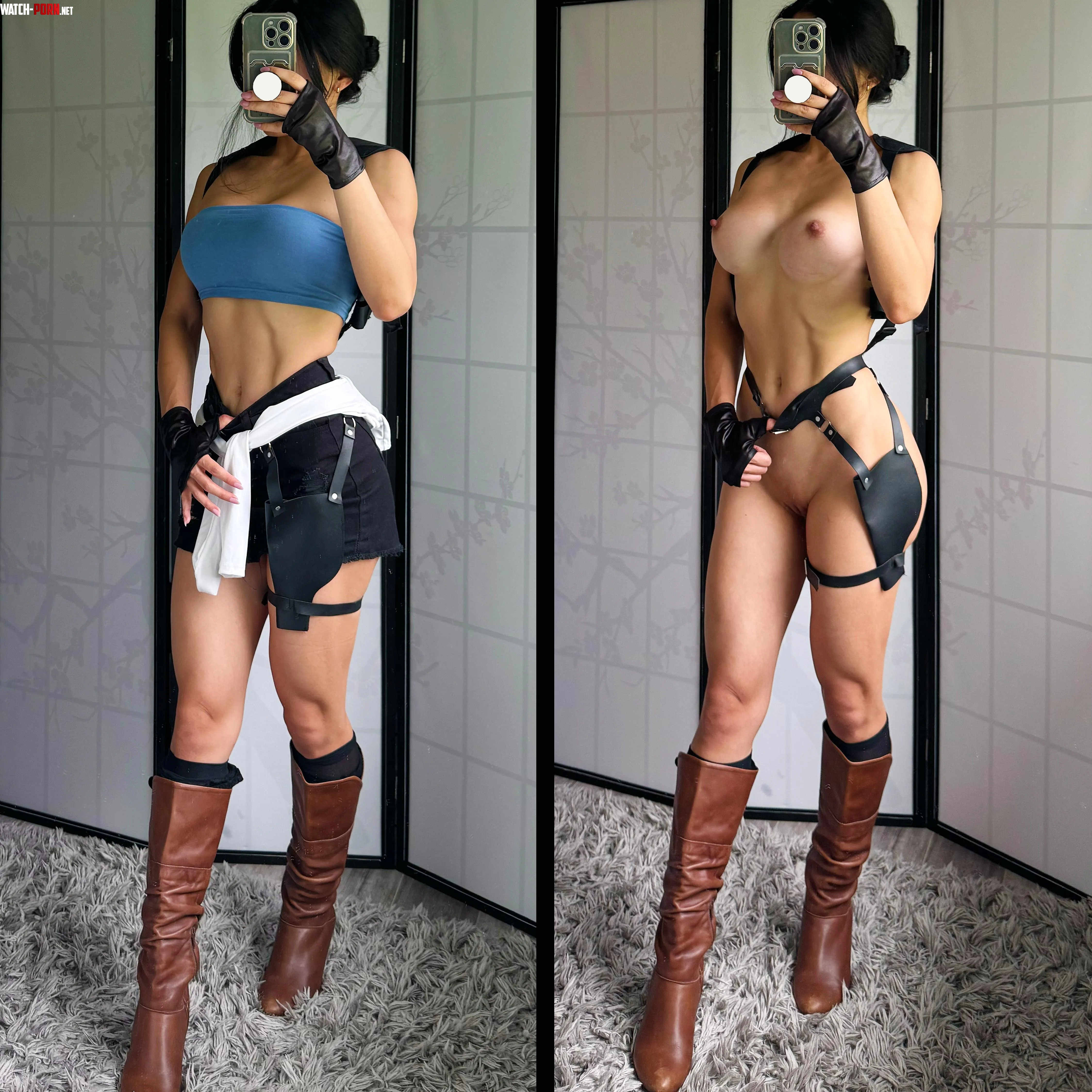 Jill Valentine on/off cosplay [Resident Evil 3] (LiftWithLily) by LiftWithLily