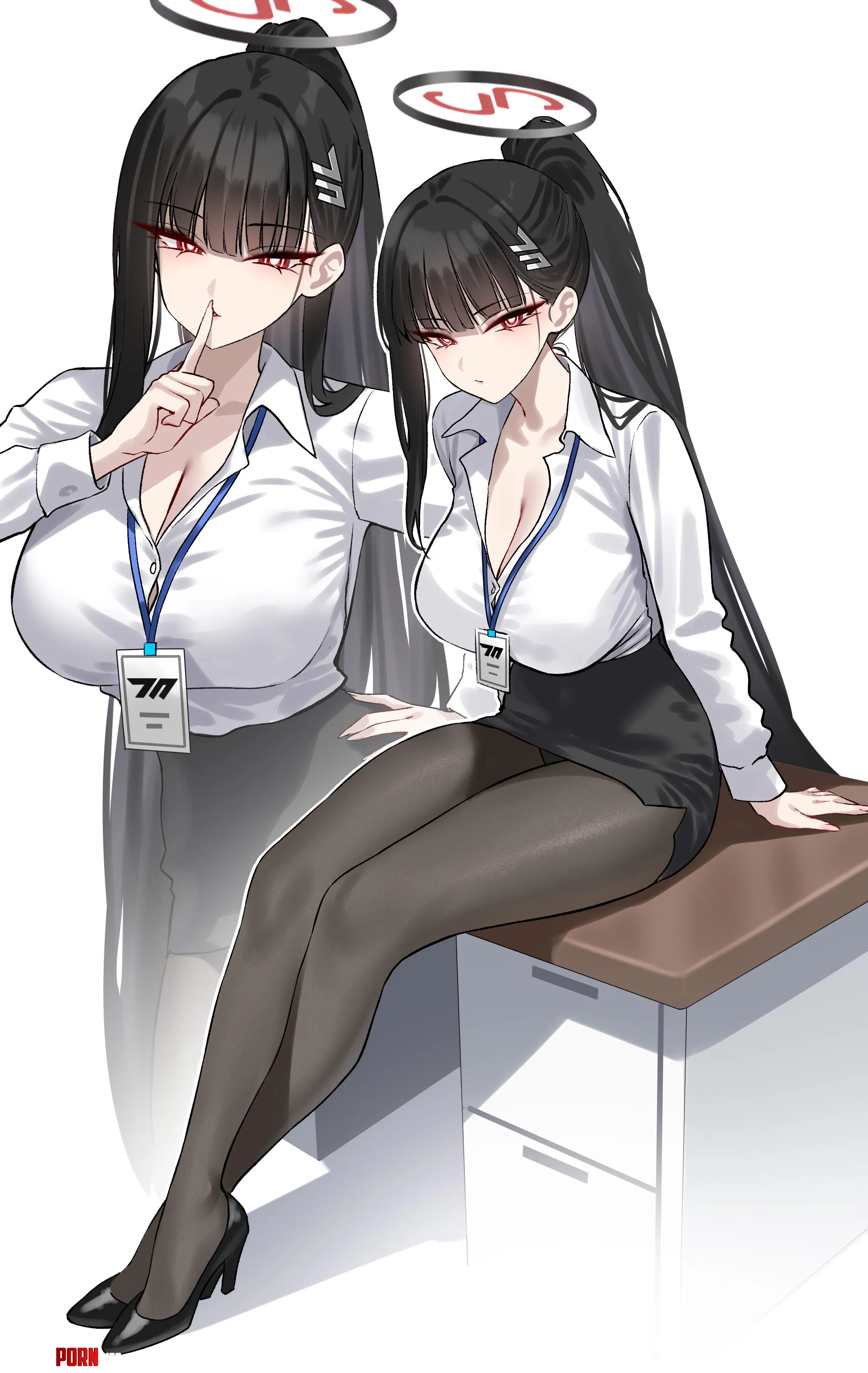 Office Lady Rio [Blue Archive] (ShiguShigu90) by WoolsonDaSheep