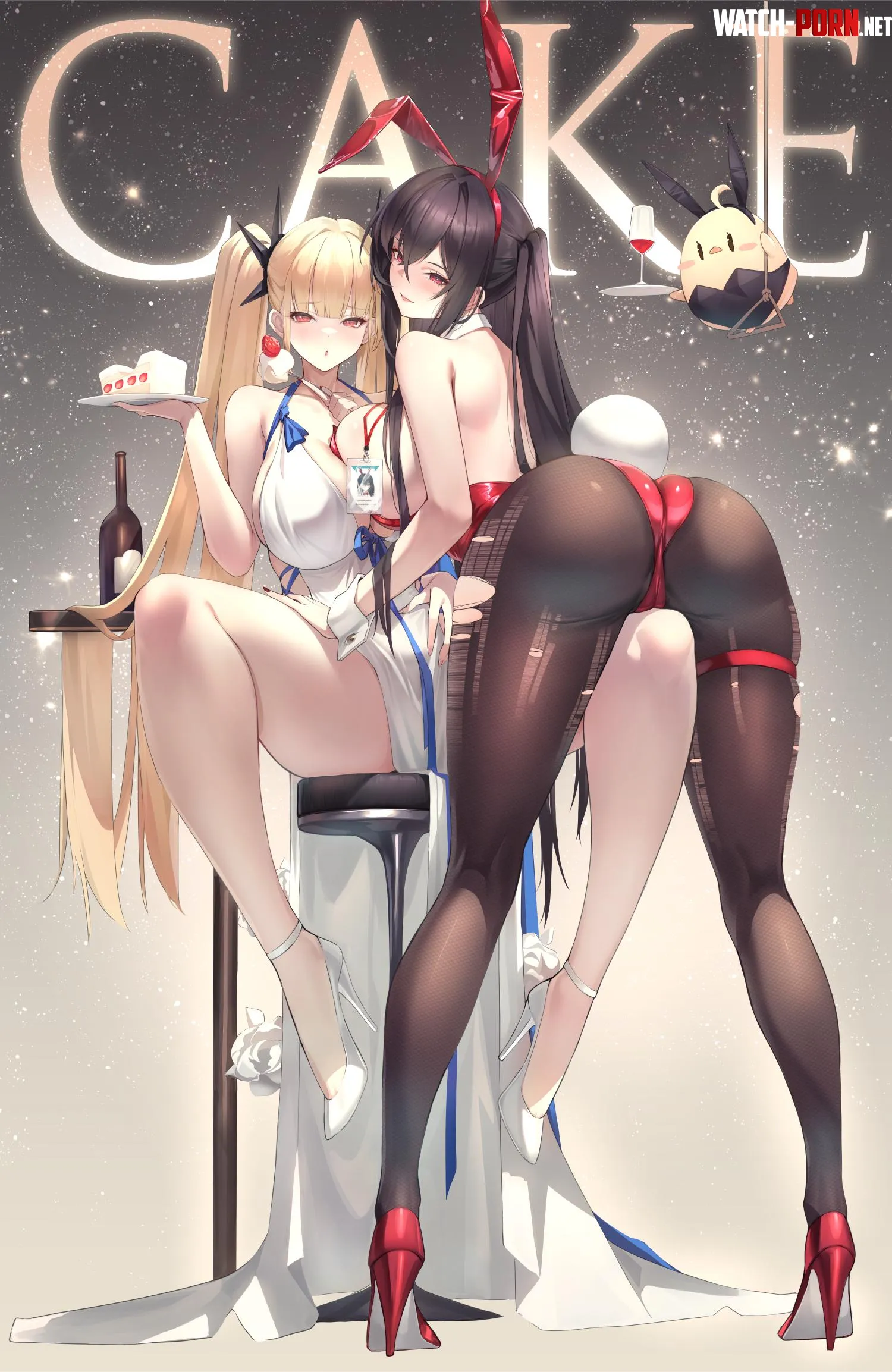 Formidable with cake and Taihou (GaiNoob) by elegantloveglimmer