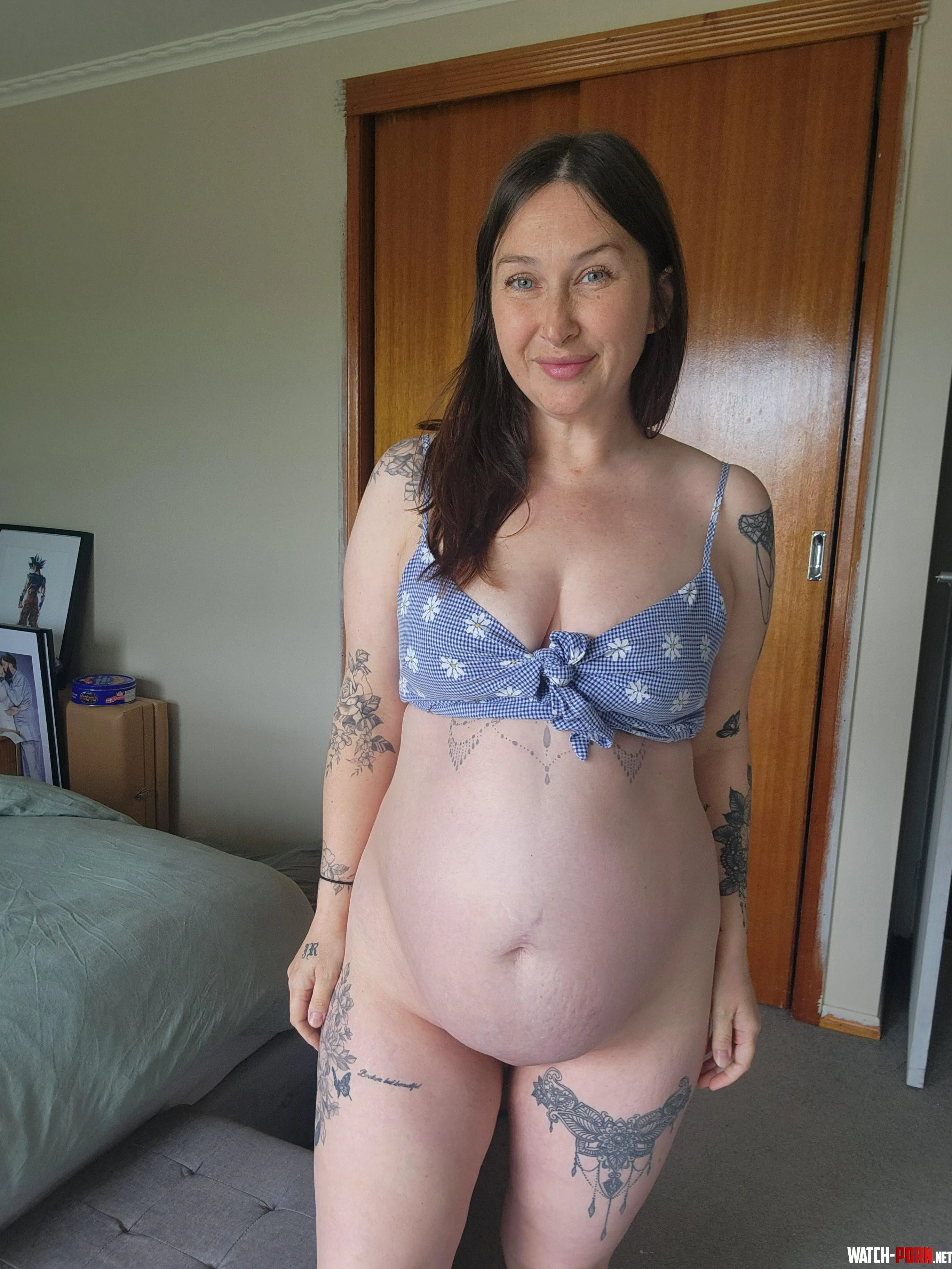 Loving showing off my pregnant body by home_alone_mum1