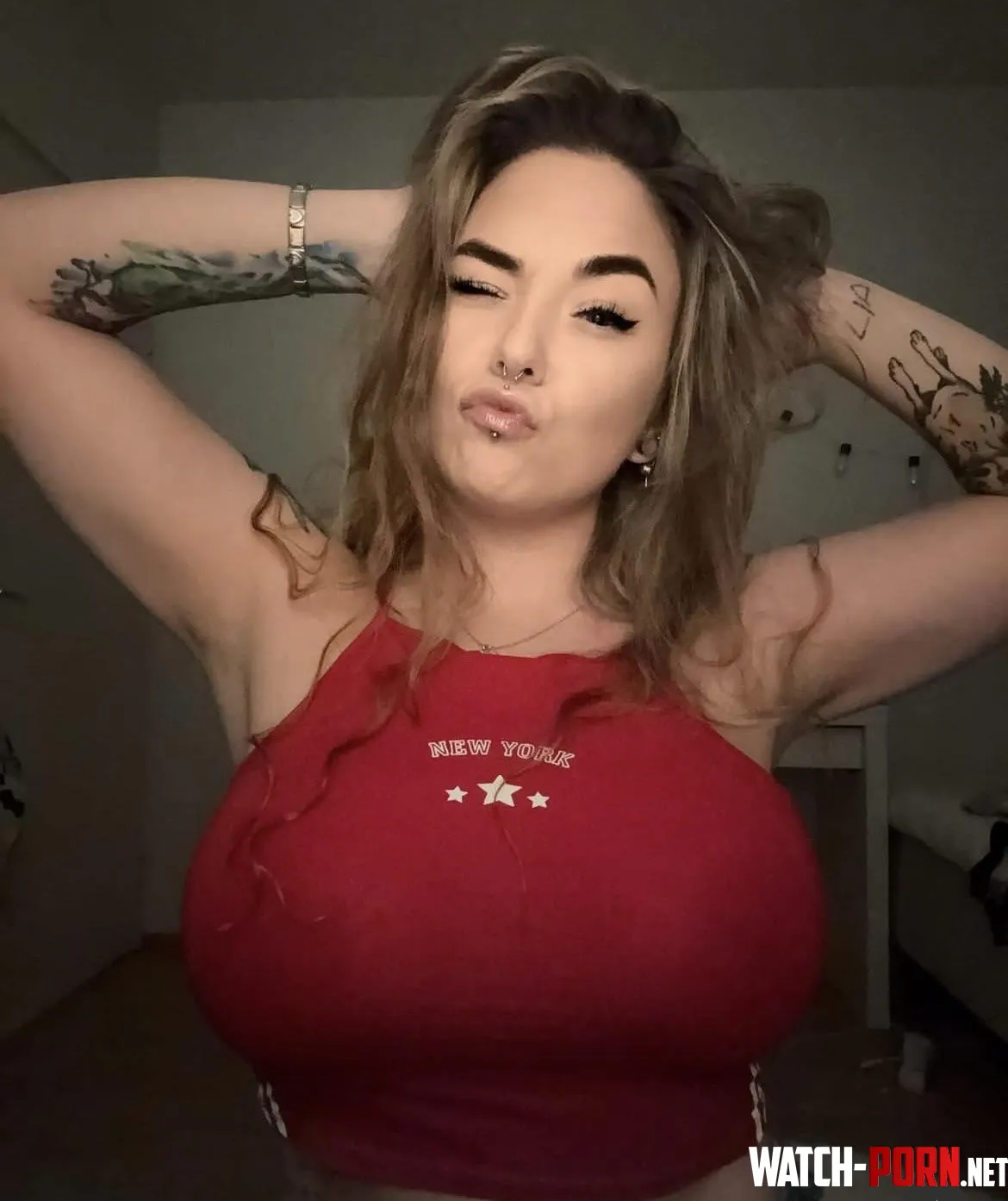 Busty mama showing em off! by FlashyIllustrator738