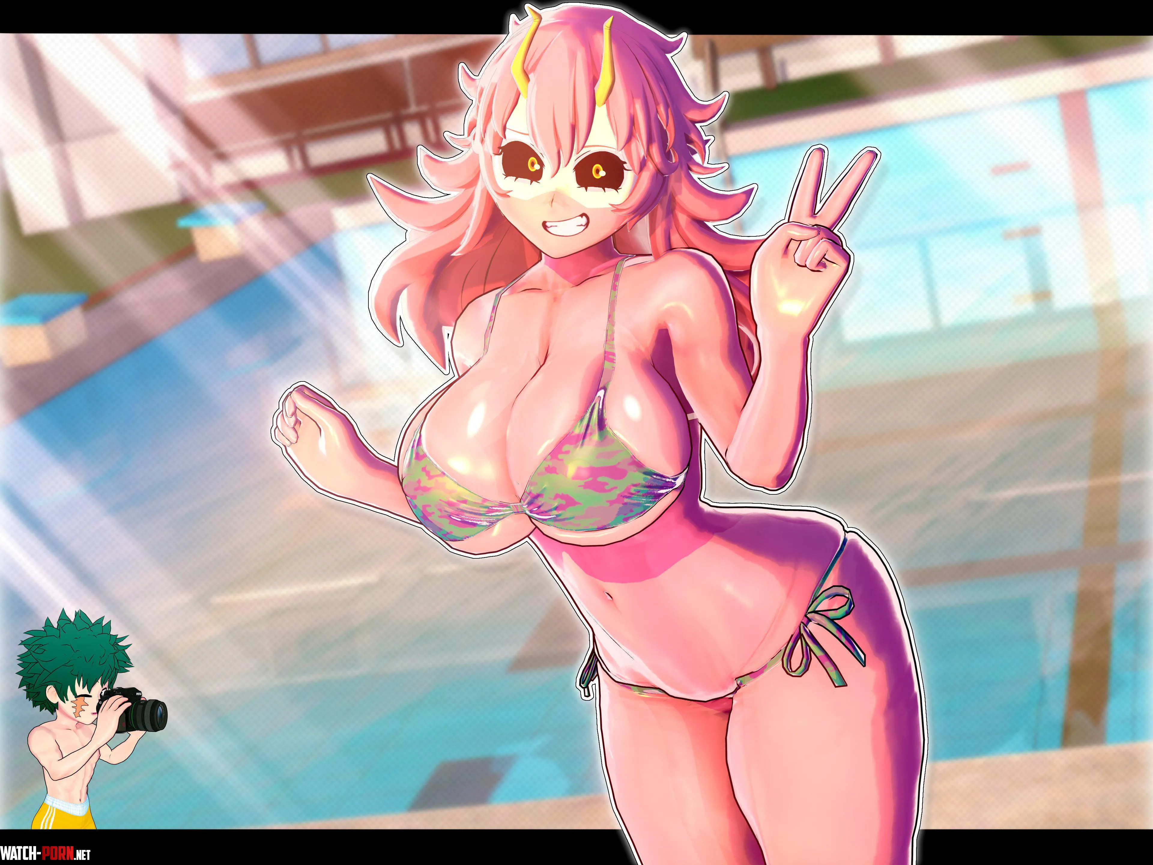 Mina doing a bikini shoot (Shawshank5) [My Hero Academia] by MillionHypotheses