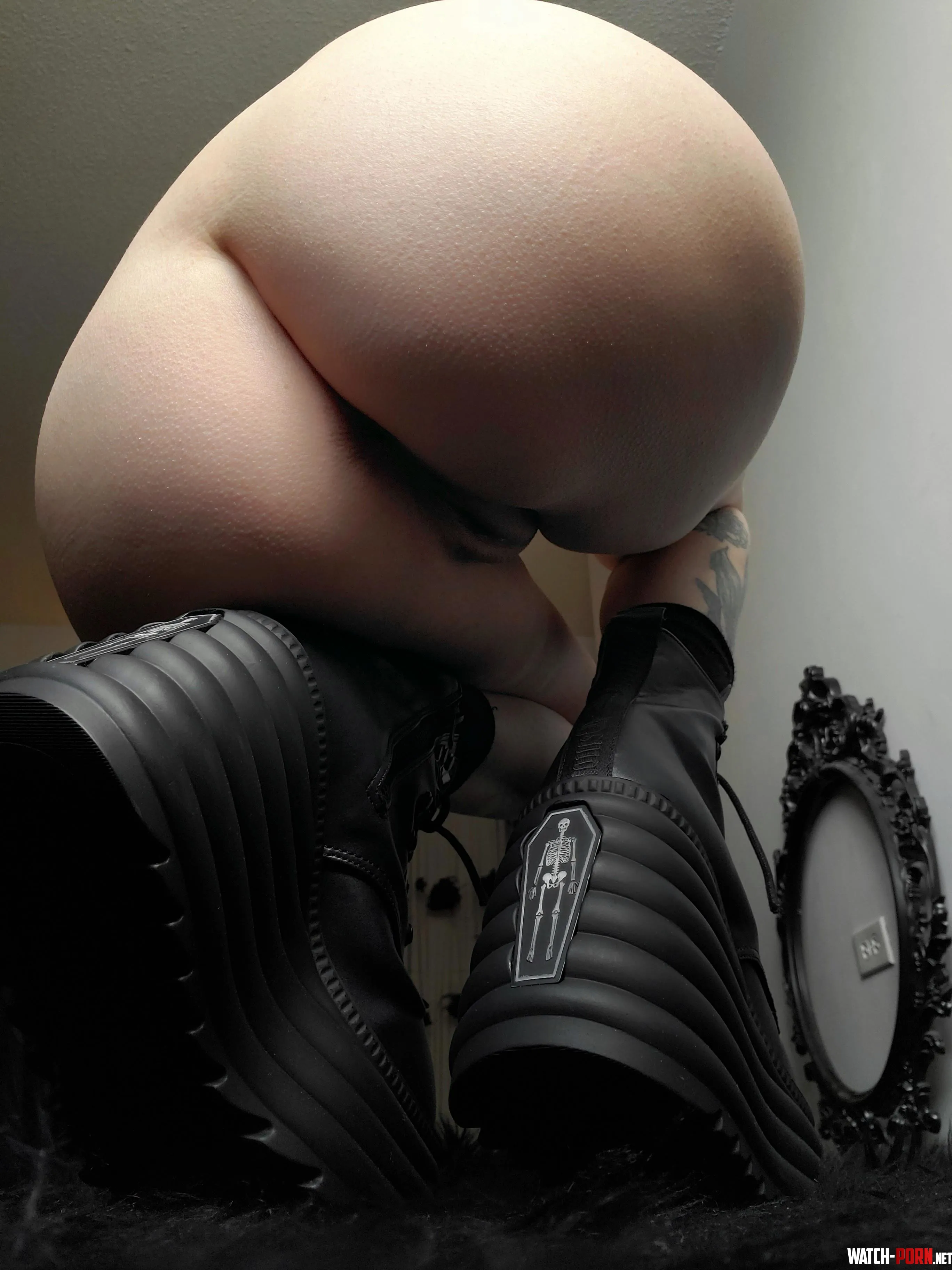 Goth boots and booty by sleepalwaysforever